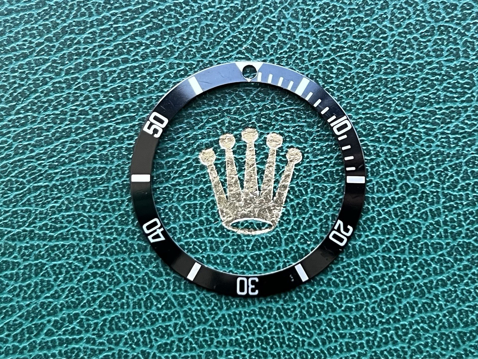 Genuine Rolex Submariner 14060 Black & Silver Watch Bezel Insert OC#1509