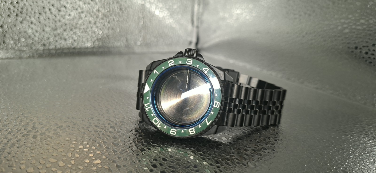 42mm Black Samurai Watch Case Bezel Fit 3.8 NH35 NH36 SKX SK SRPD