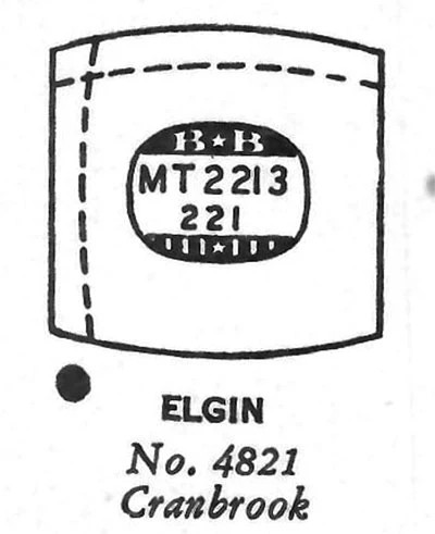 ELGIN : CRANBROOK & 4821 – Tonneau 22.1mm x 20.2mm
