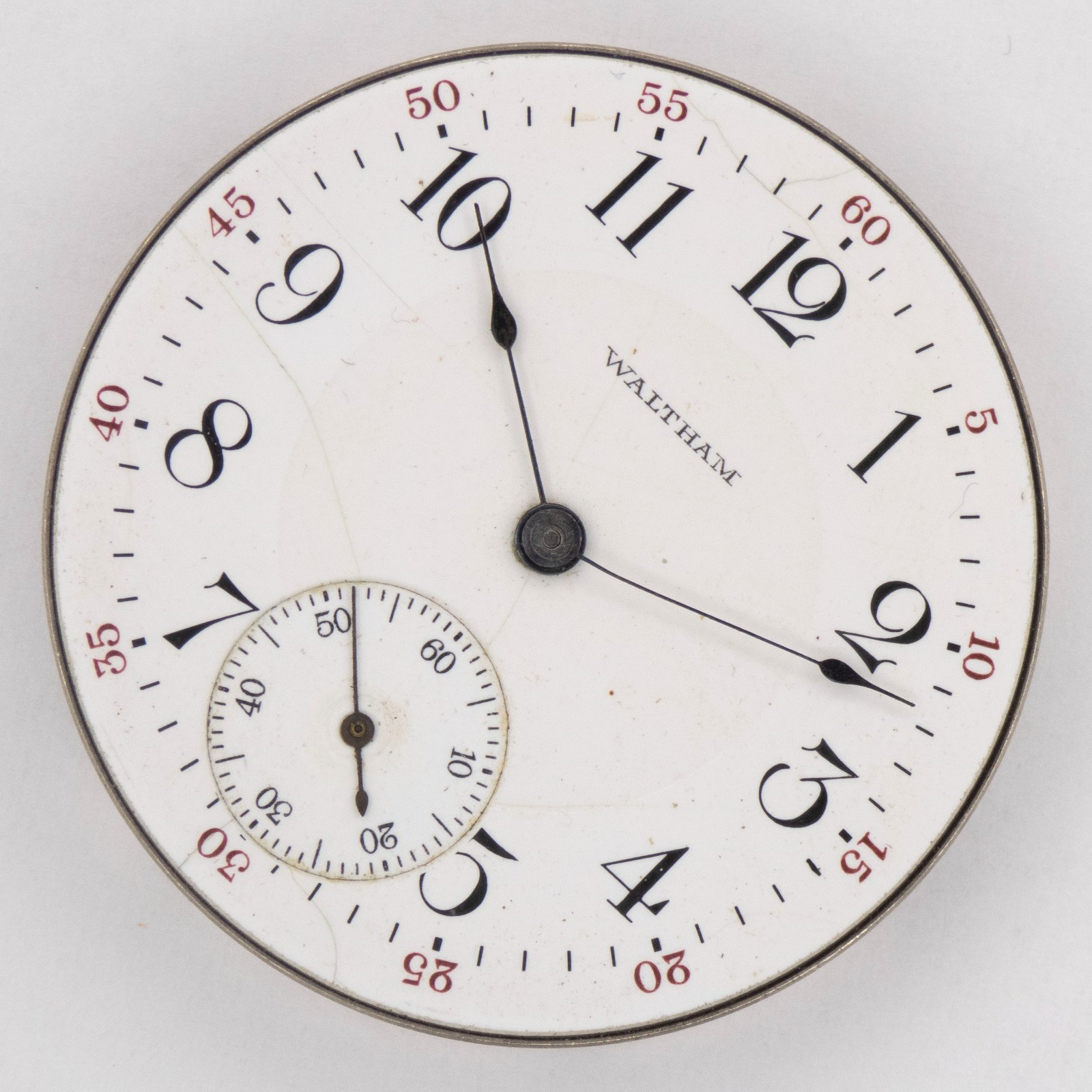 Waltham Grade No. 635 Model 1908 16-Size 17-Jewel Antique Pocket Watch Movement