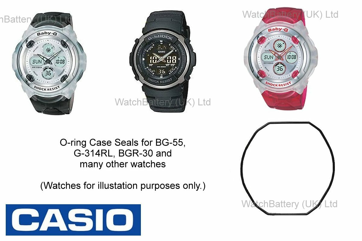 Casio O-ring for G300 G350 G500 G600 BG60 – G-Shock & Baby-G Case Seal Gasket