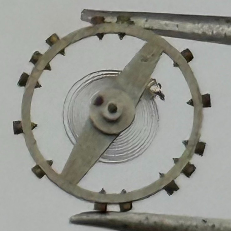 ETA 761 1201 Balance Wheel Complete And Spring 145 M Watch Movement Parts NOS