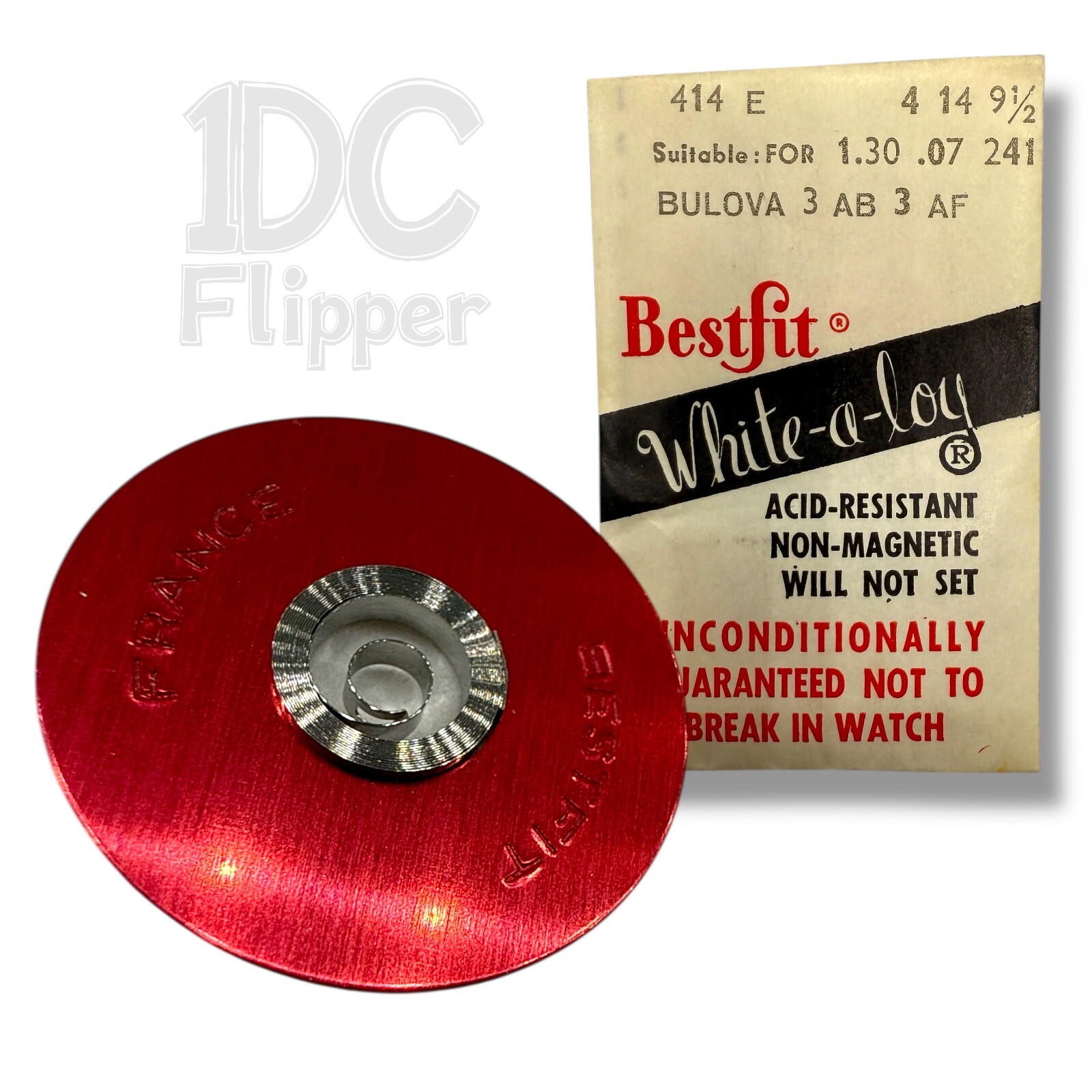 Bulova 3AB Mainspring 1.30 x 0.07 x 241 Alloy Watch Part BestFit 414E Read!