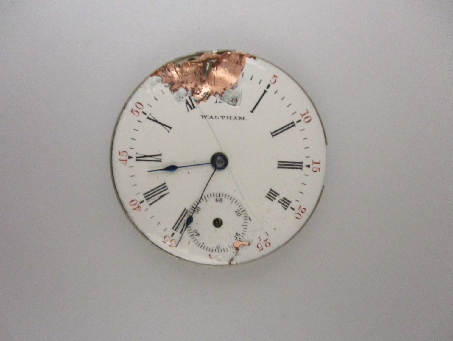 Rare American Waltham Watch Co. Grade: No. 61 (No. 65) Manual Movement & 2 Hands