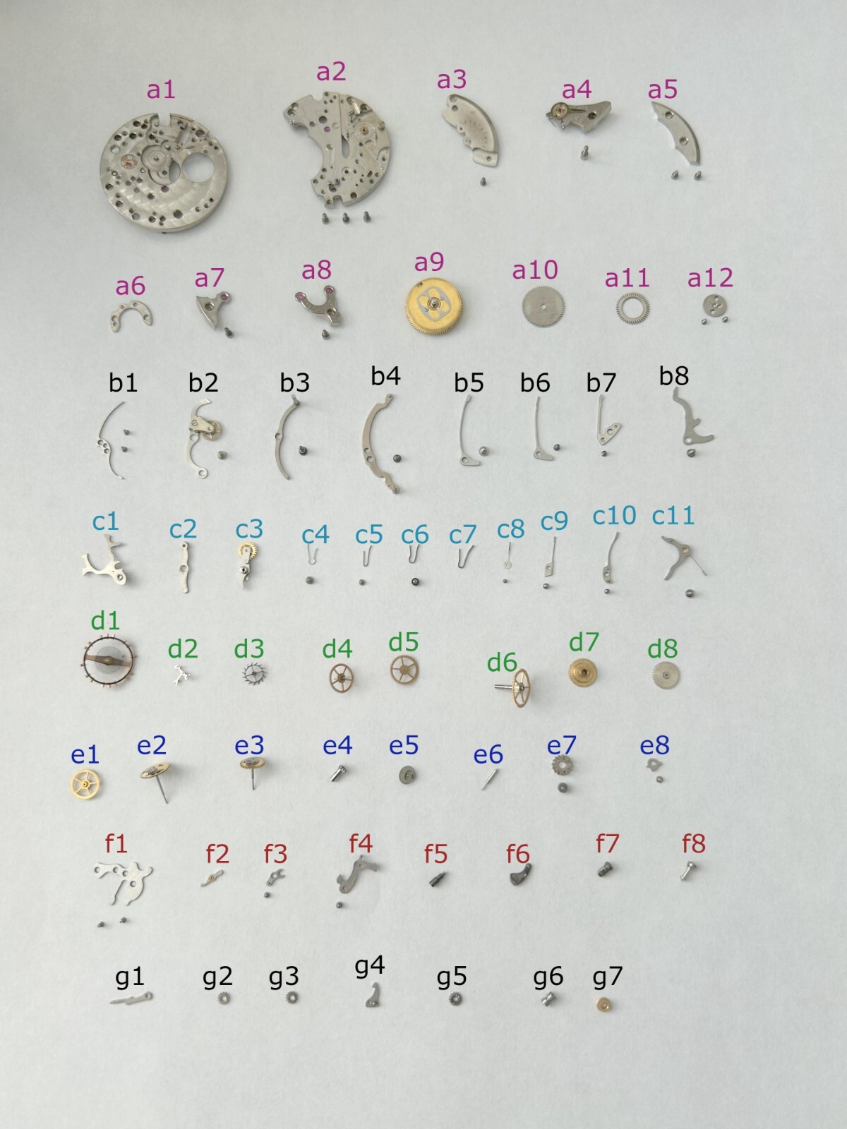 Lemania Cal CH27 C12 Watch Movement Parts 1270 1275 1280 OMEGA 320 321