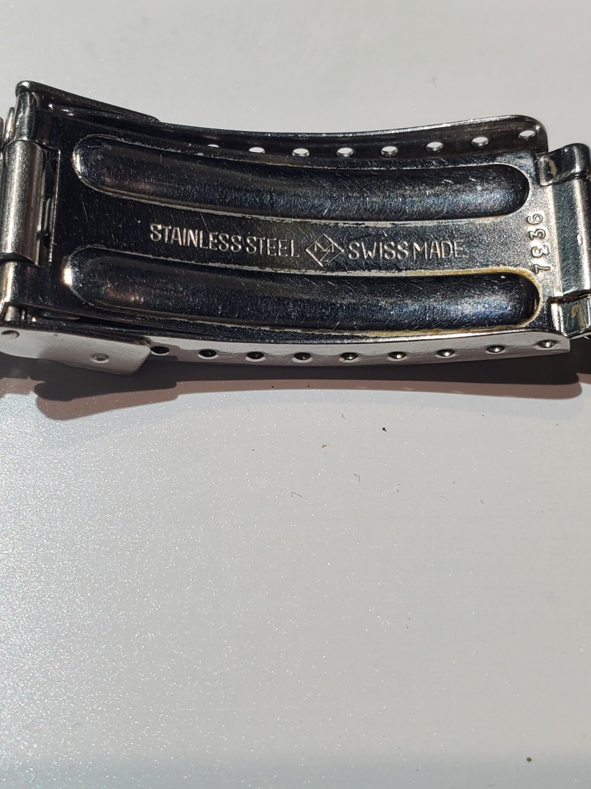 70s Zenith Lobster Style Stainless Steel Fliplock & Half Bracelet 22mm Width