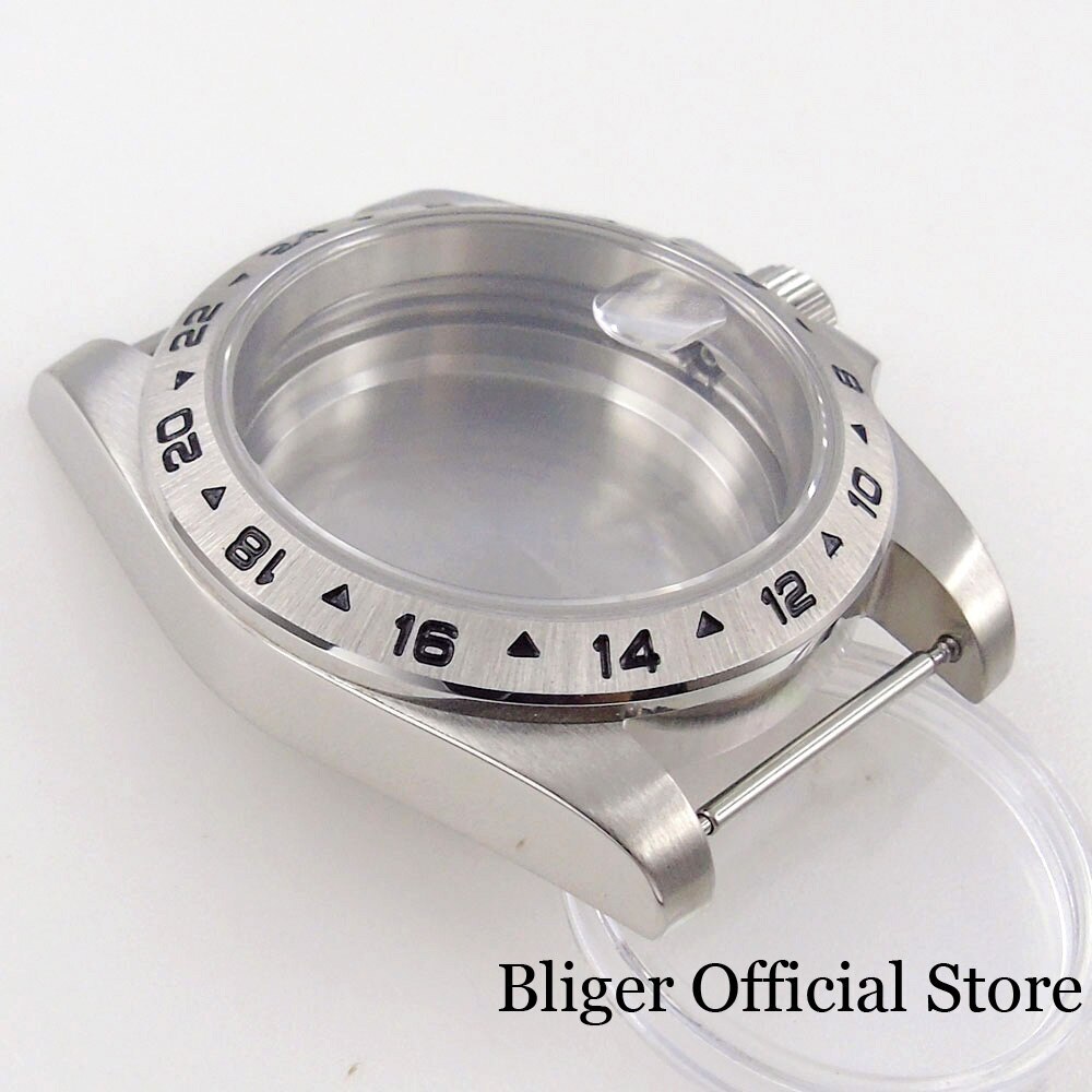 39mm Fit NH35A NH36 PT5000 NH34 GMT Diving Watch Case Sapphire Glass 24Hours