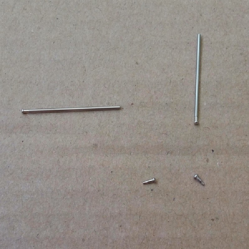 1.0mm Thick 8mm-26mm Tube Friction Pin Spring Bar for Watch Band Clasp Buckle B