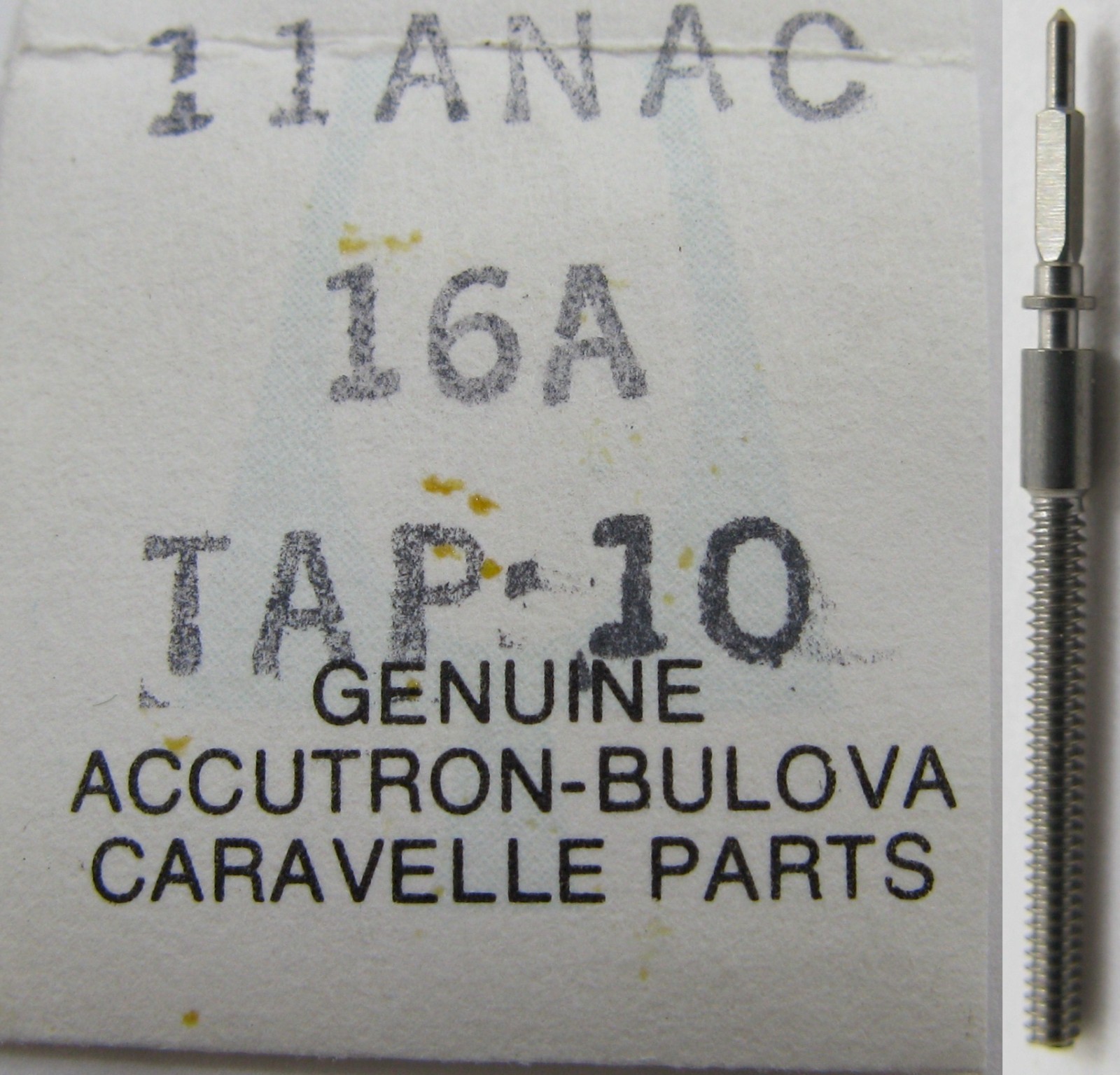 Watch part for Bulova 11ANAC part: stem 16A tap 10