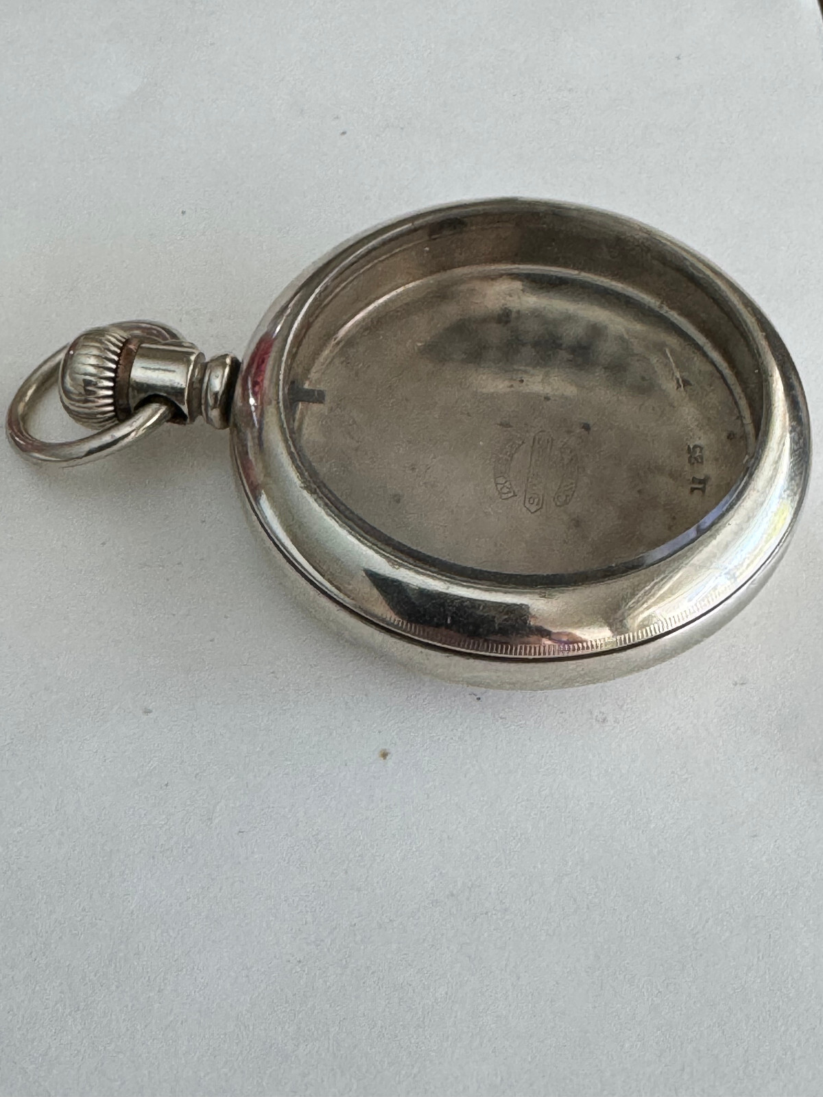 VINTAGE 18 SIZE DUEBER SILVERINE SWING OUT POCKET WATCH CASE LEVER SET ONLY