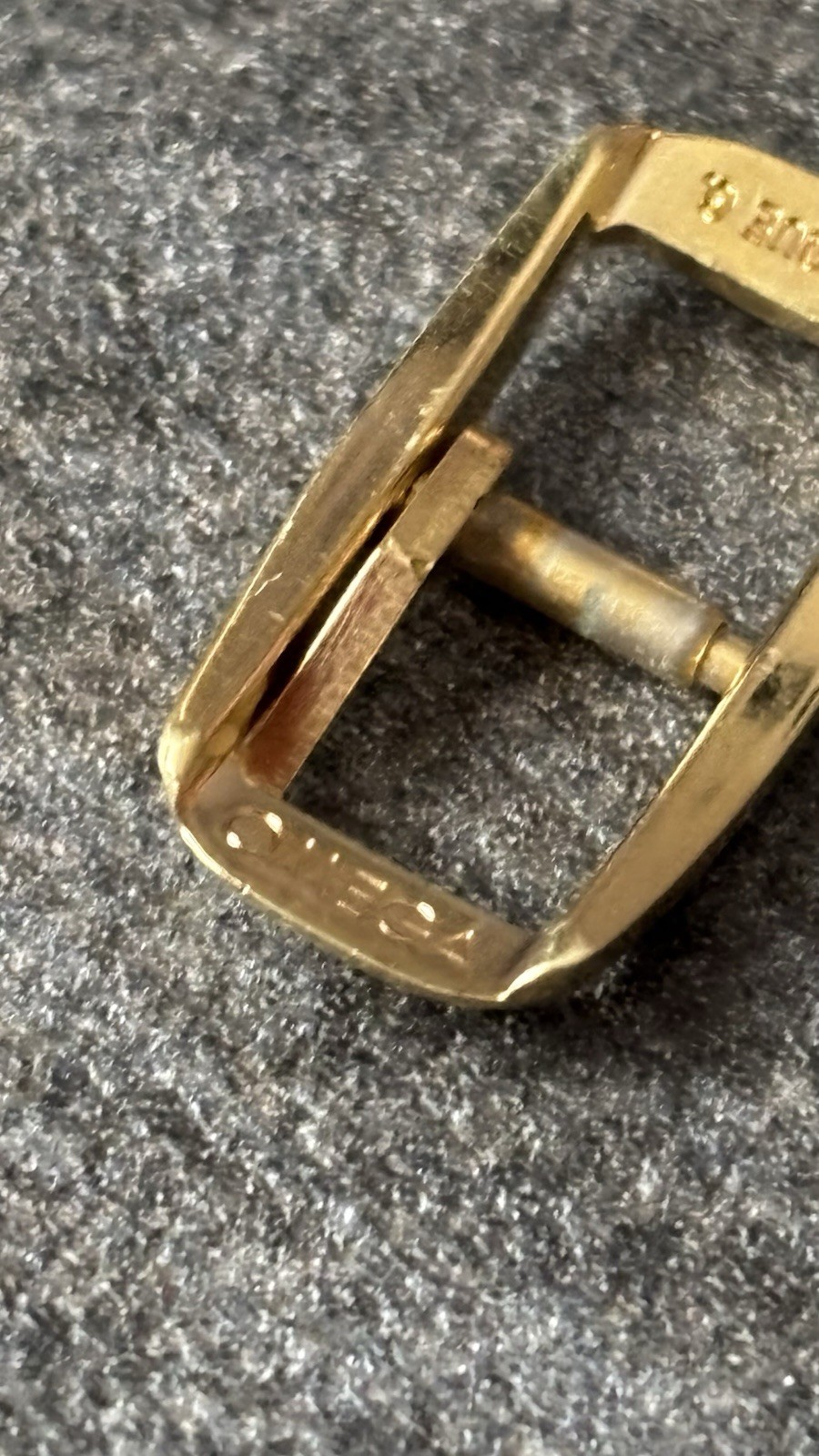 Omega Buckle 8mm Vintage Gold Steel Buckle Gold Original Women Strap