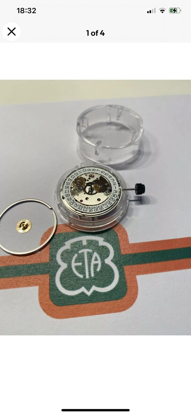 Original Swiss Eta 2824-2 – 25 Jewels Automatic V Rhodium Finish