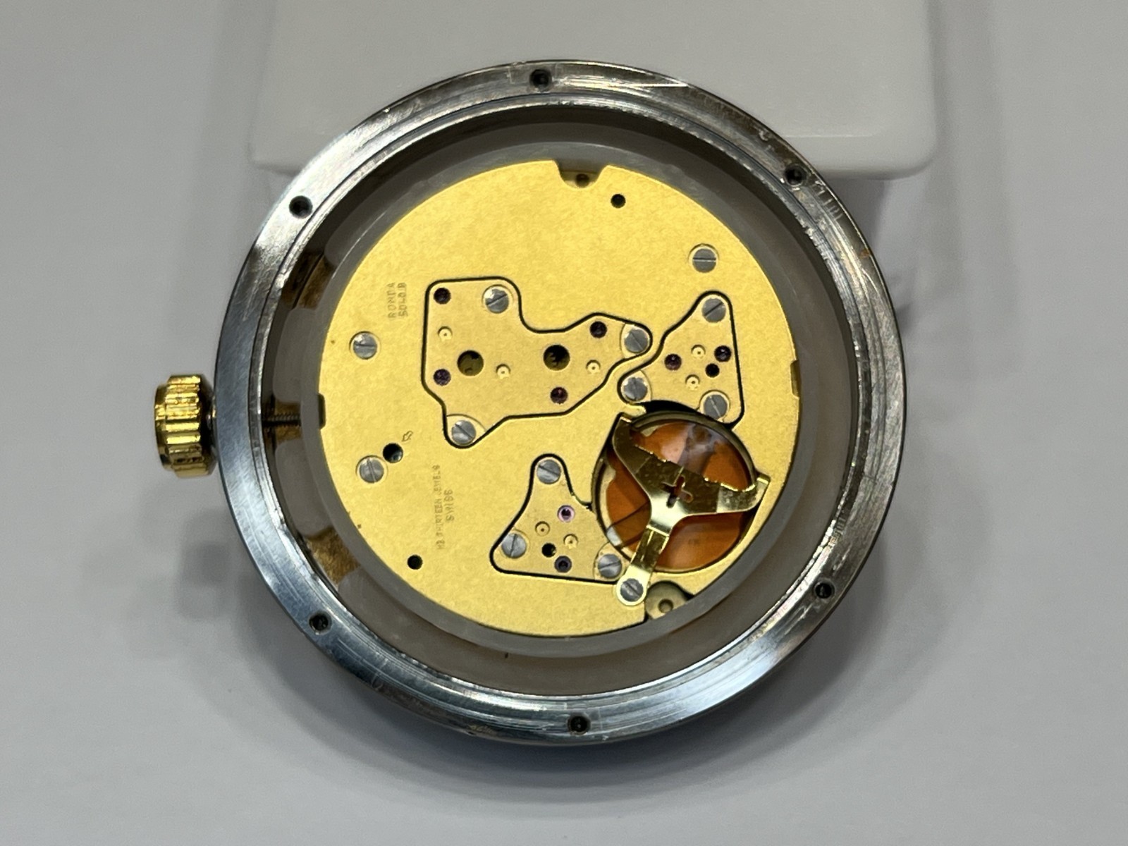Movement & Dial Mont Richard Suisse Chronograph Quartz Ronda 5040.B Swiss Made
