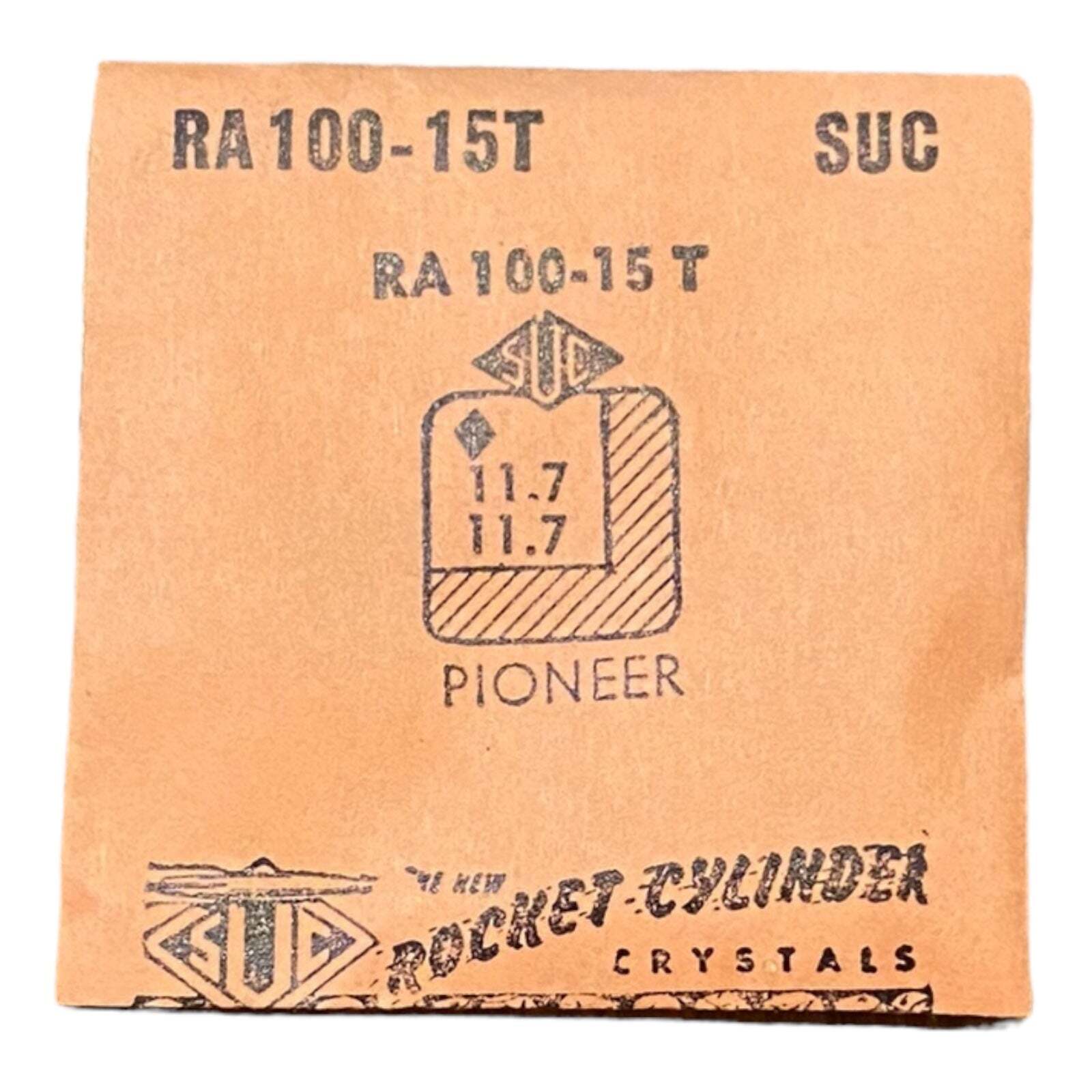 SUC RA100-15T RA 100-15T Watch Crystal 11.7×11.7 NOS Part Pioneer
