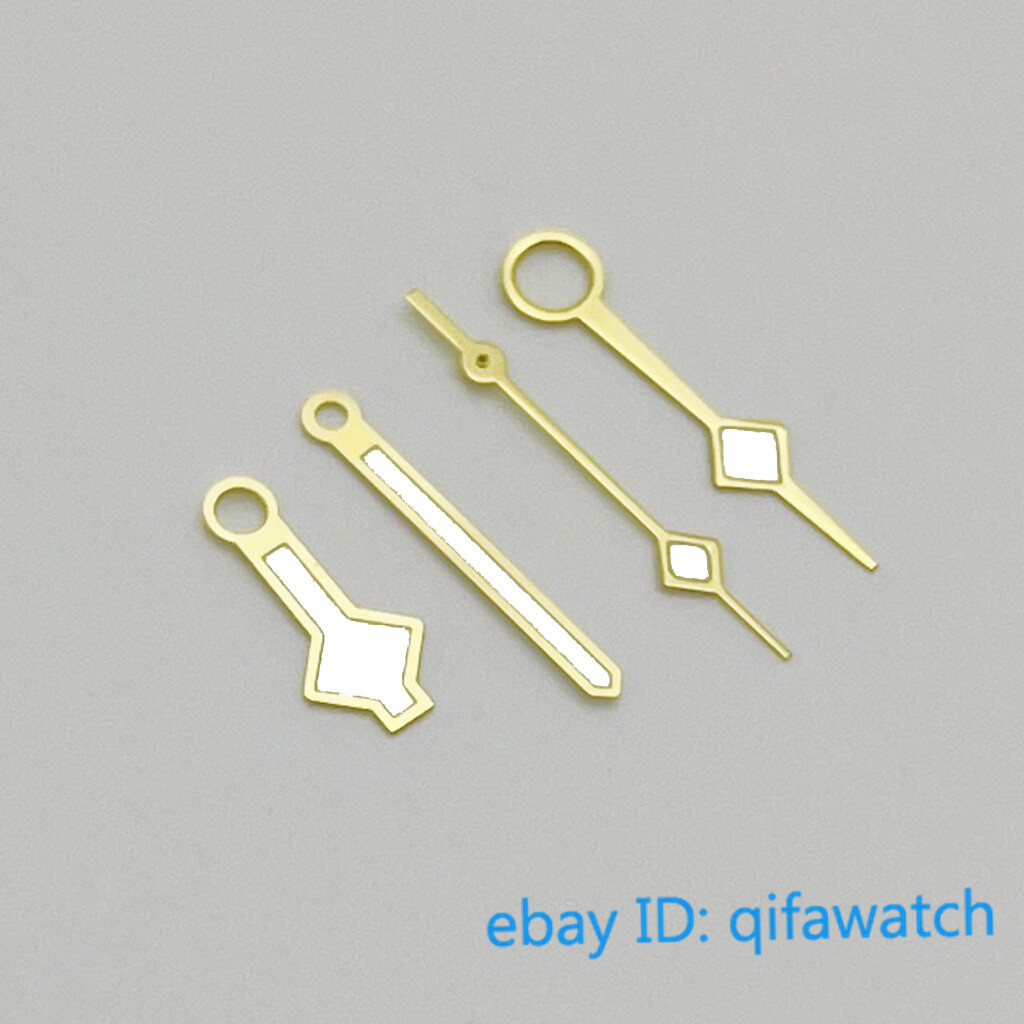 Green Luminous sterile silver/rose gold/gold GMT Watch hands Fit NH34 Movement