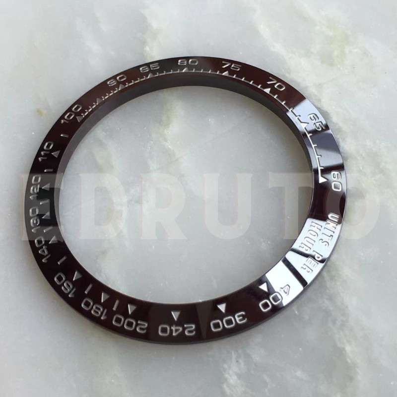 Replacement Brown Ceramic Watch Bezel Insert Fits Rolex Daytona Platinum 116506