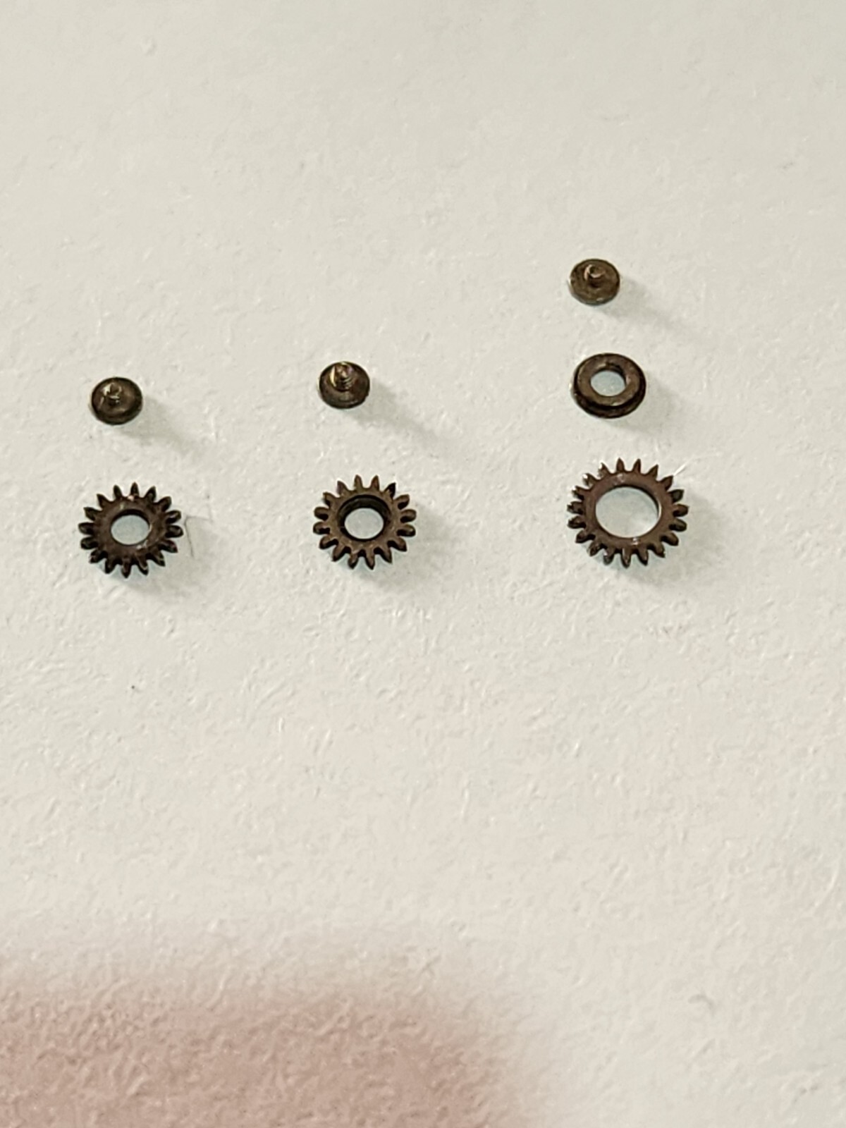 Crown Wheels set of CYMA Cal R.486. Used. Good working condition.
