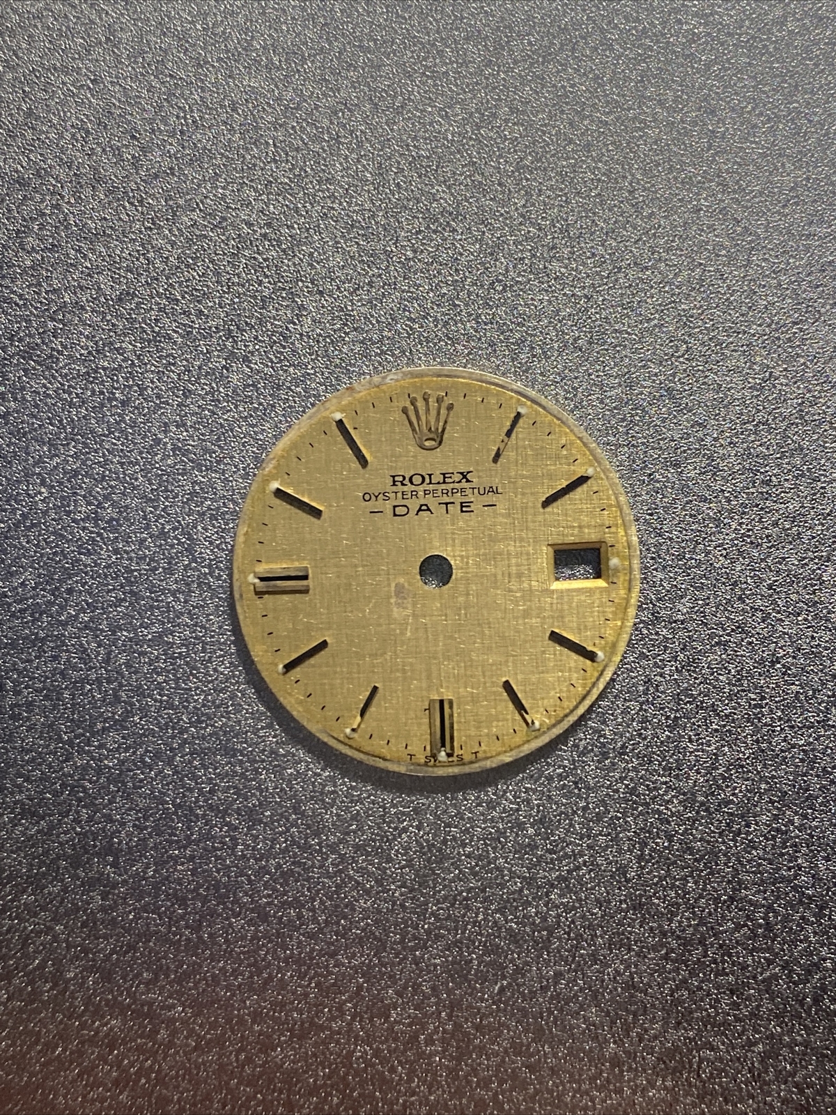 Refinished Linen Stick Markers Dial TT Lady Date 6917 6517 6916 6516 HAS DAMAGE