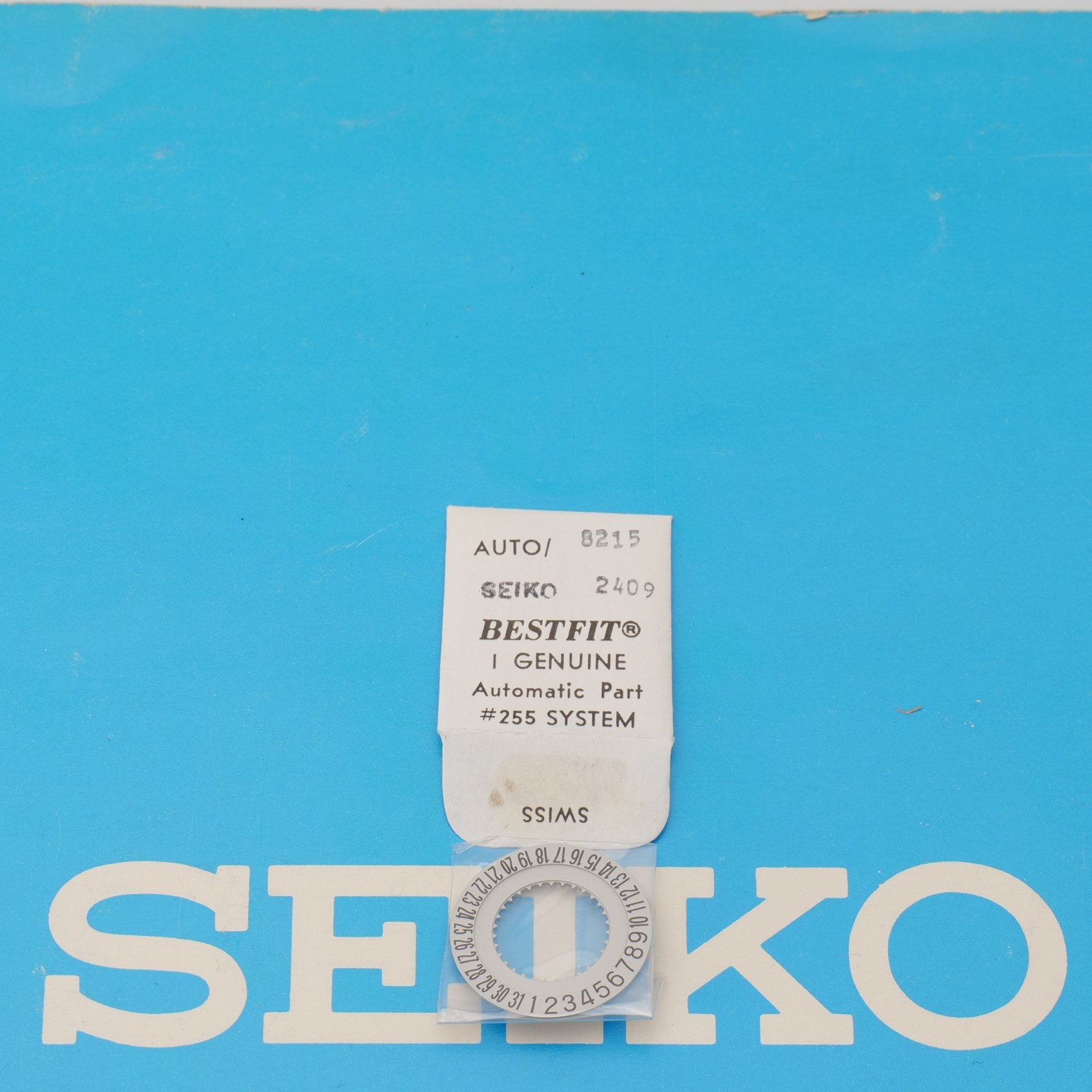 Seiko Original Watch Part 801246 Watchmakers Fits 2409A Disc Date Wheel (SEK)