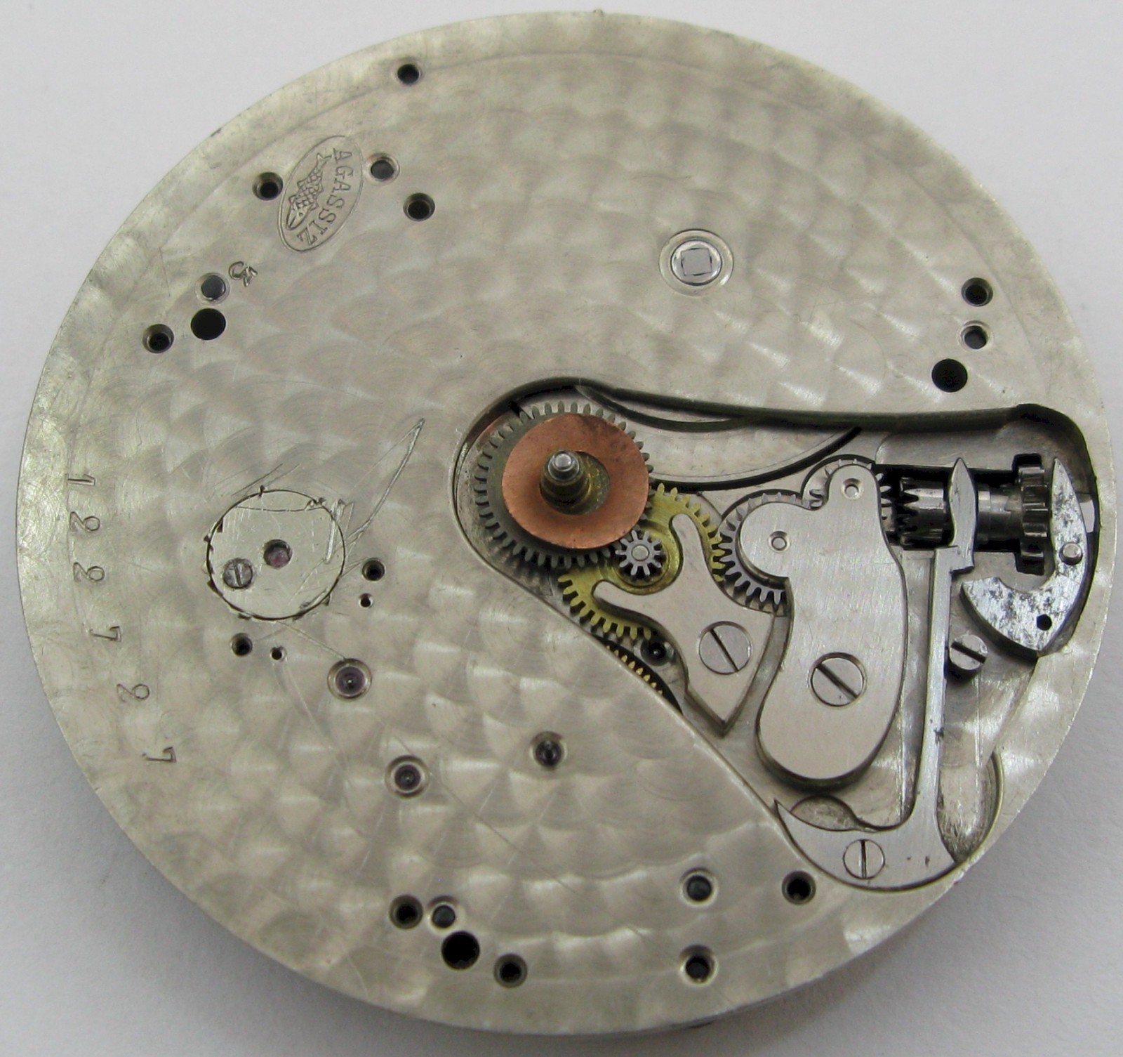 Tiffany New York 17 jewels Watch Movement for parts HC & stem set OD 40.5 mm