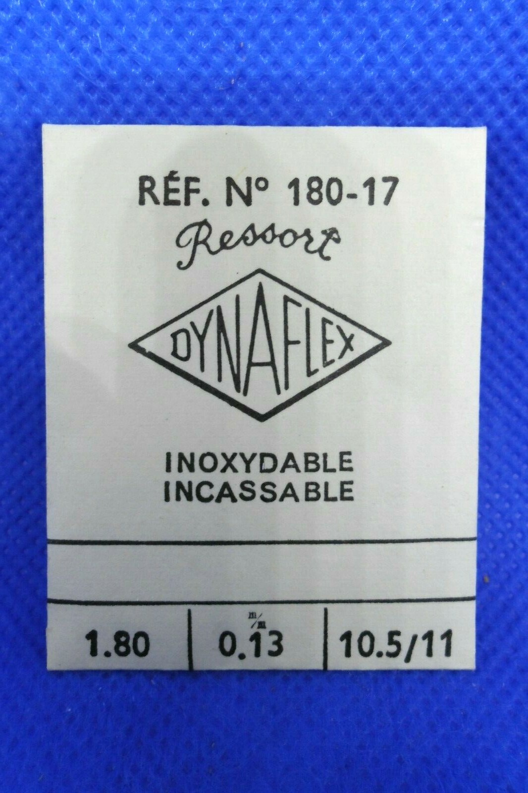 VINTAGE DYNAFLEX 180-17 Spring Mainspring Winding Spring 1.80×10.5/11×0.13×350 WATCH