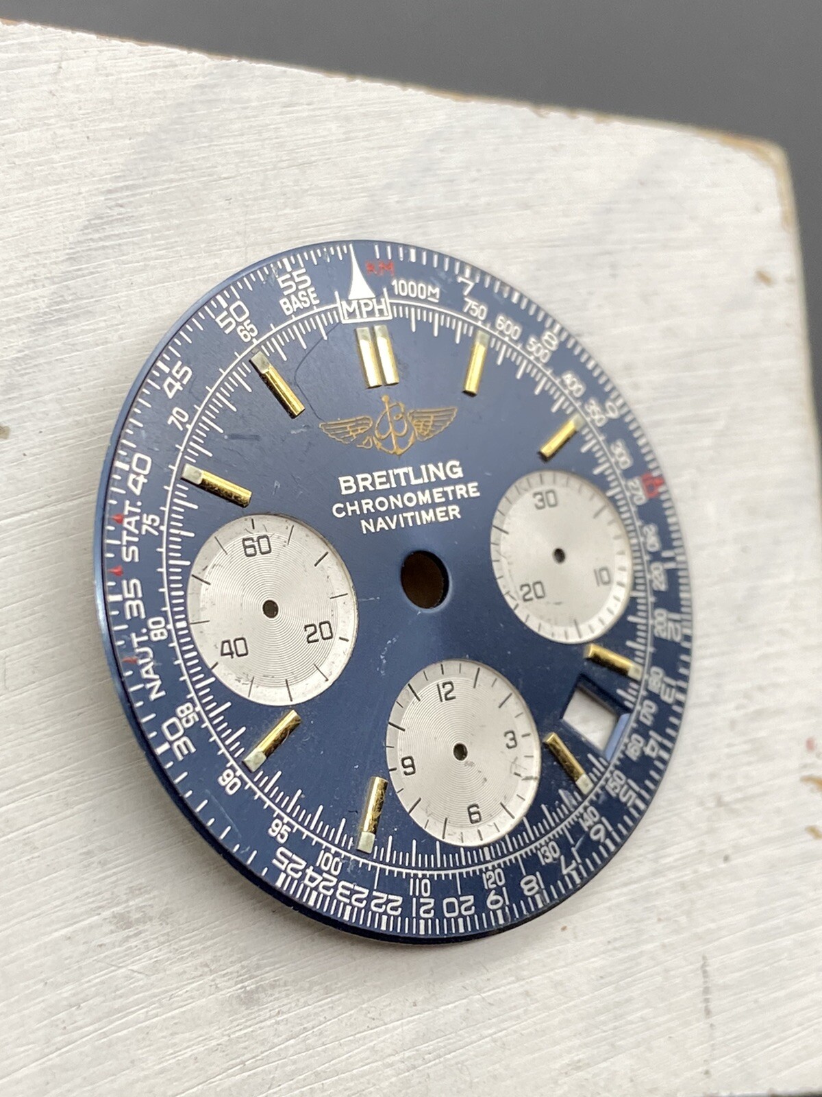 100% Original Breitling Navitimer Chronometre Watch Dial Used But Good Condition
