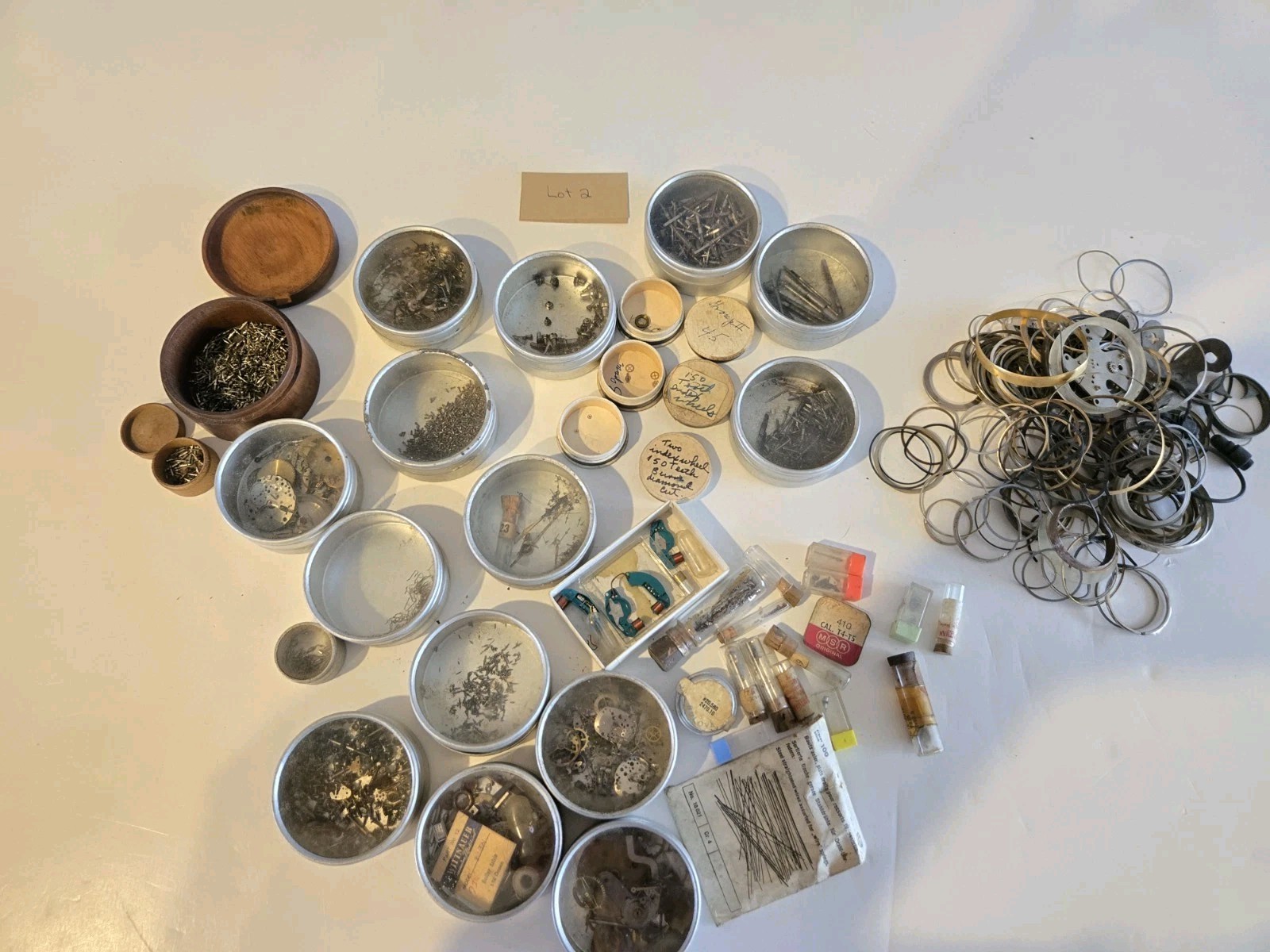 Vintage Watchmakers Part’s Estate Watch Repair Parts Bulk Lot #2.