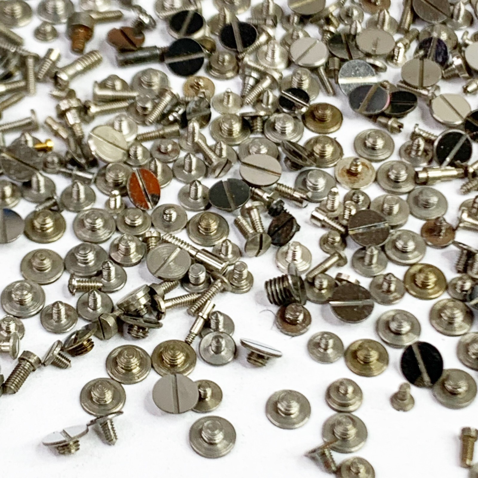 100 Watch Screws Small Steampunk Parts Watchmaker Job Lot Repair Wrist Pocket