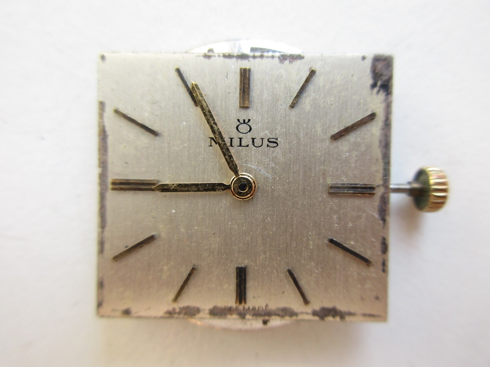 Milus cal. 170 vintage watch movement & dial – running