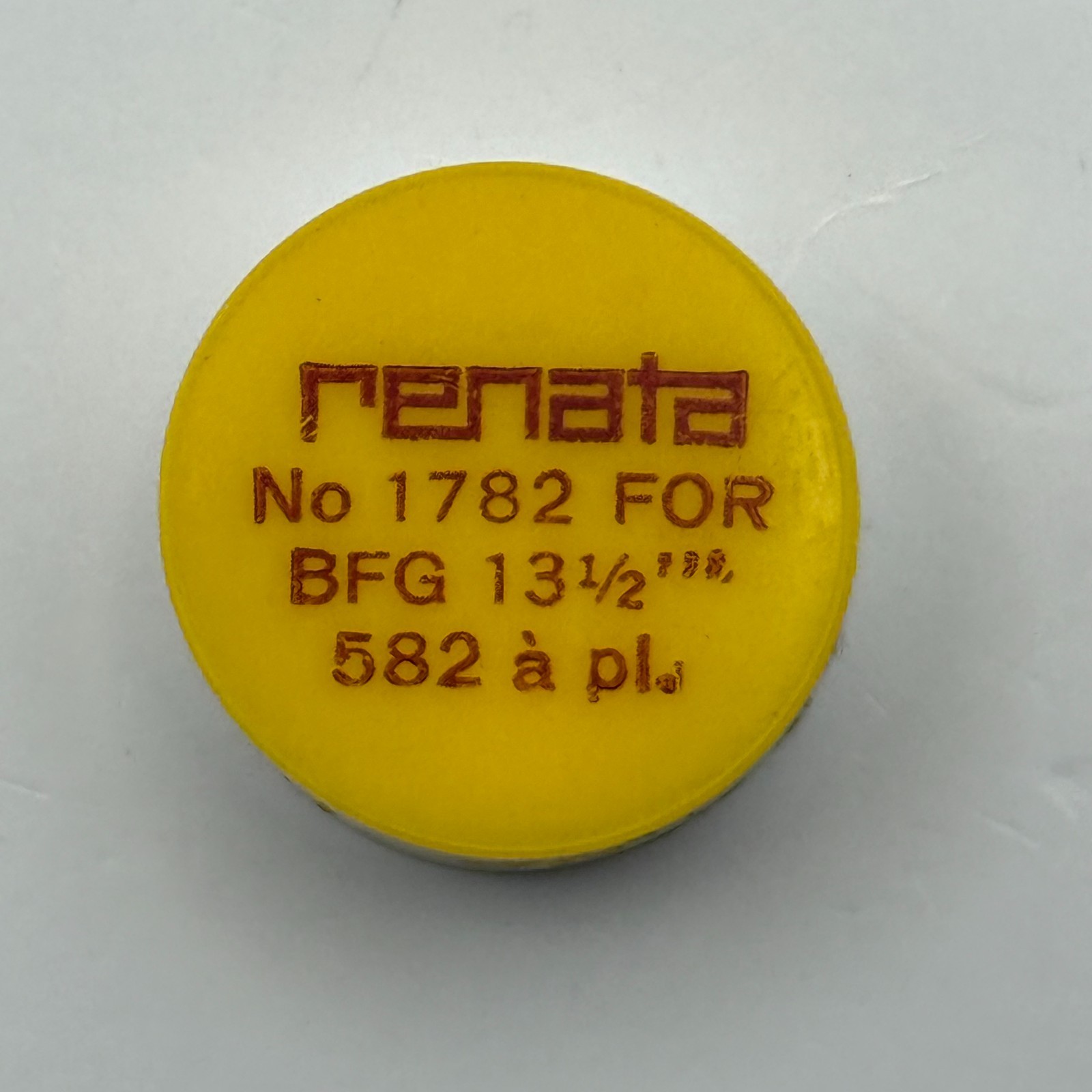 BFG 582 Balance Wheel Complete And Spring 13½’’’ 1782 Watch Movement Parts NOS