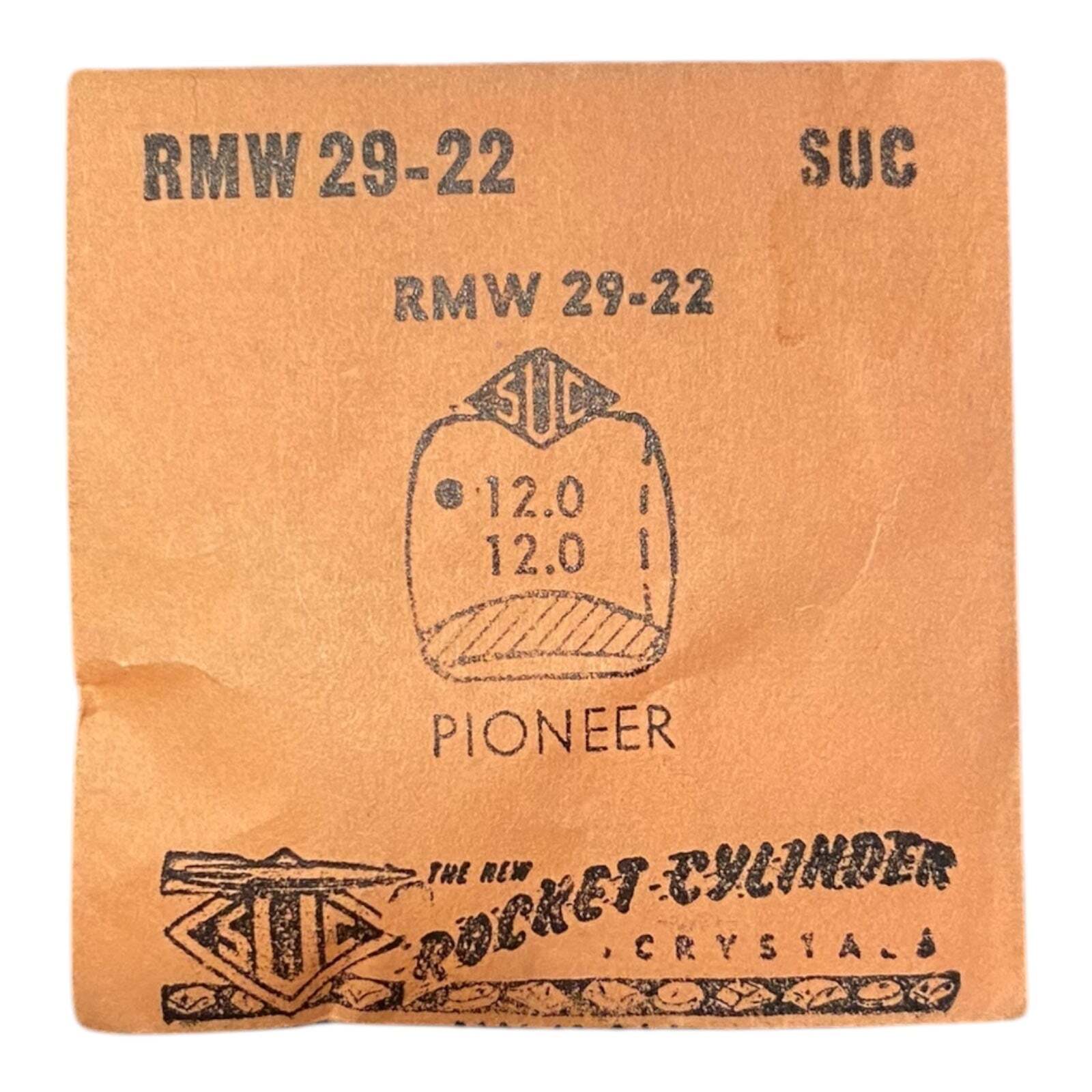 SUC RMW29-22 RMW 29-22 Watch Crystal 12.0×12.0 mm NOS Part Pioneer