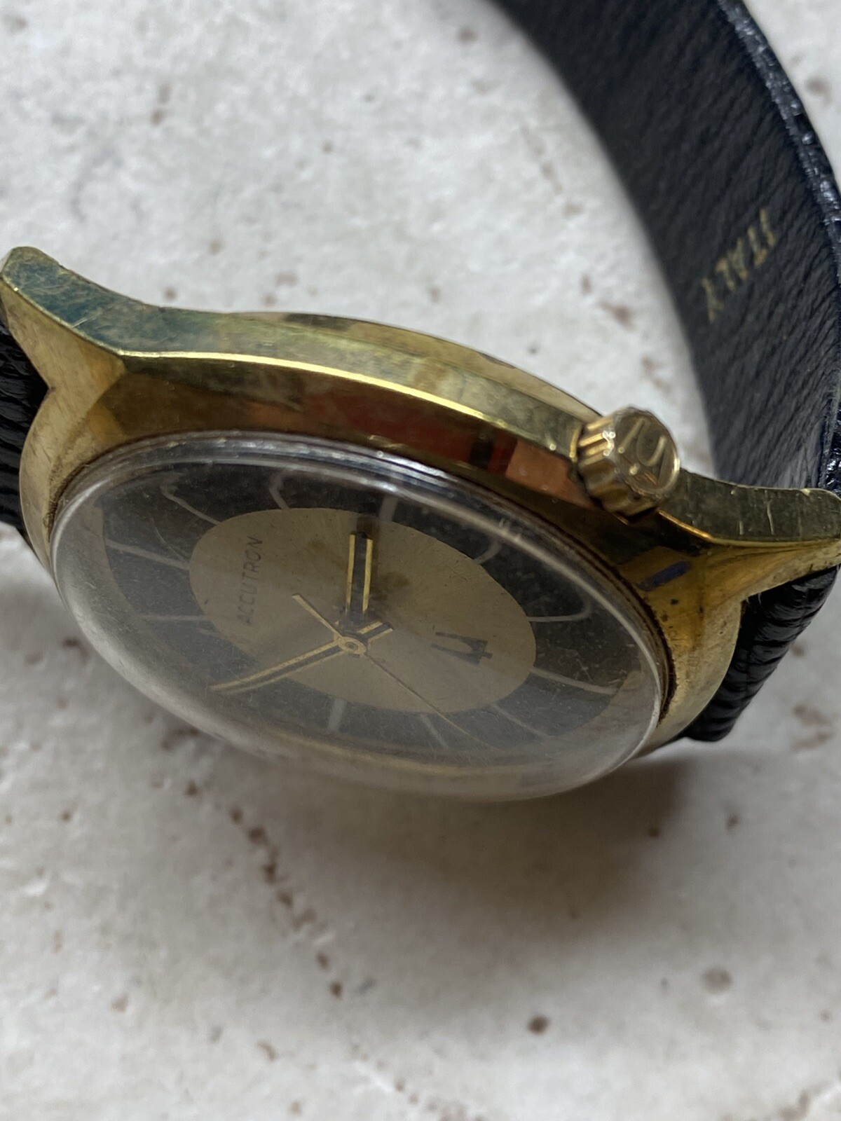 ACCUTRON 2180 DIAL AND HANDS FOR PARTS OR PROJECT