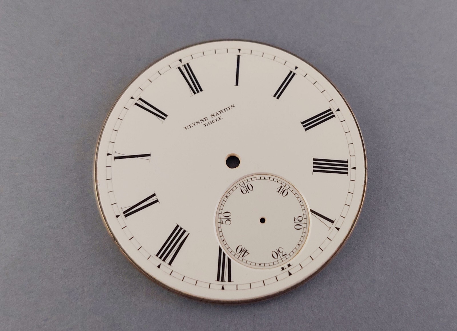 Original Antique ULYSSE NARDIN Porcelain DIAL. Excellent. Ca 1900’s