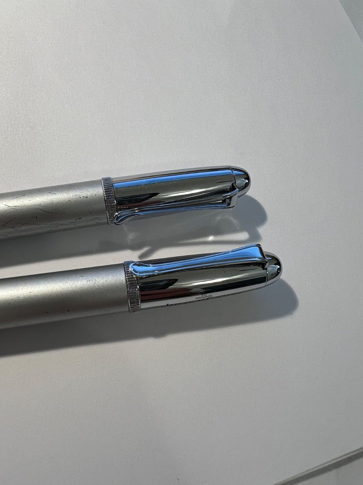 Pair Genuine and Authentic JAEGER-LECOULTRE Twist Pens, Black ink, and Stylus