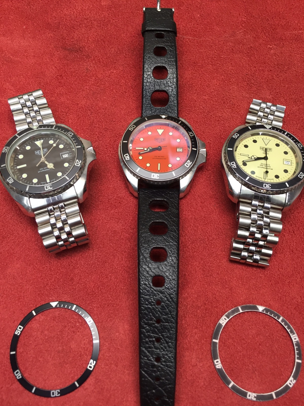 Custom Bezel Insert: Jumbo 980.006 844 Tag Heuer 1000 Professional Diver