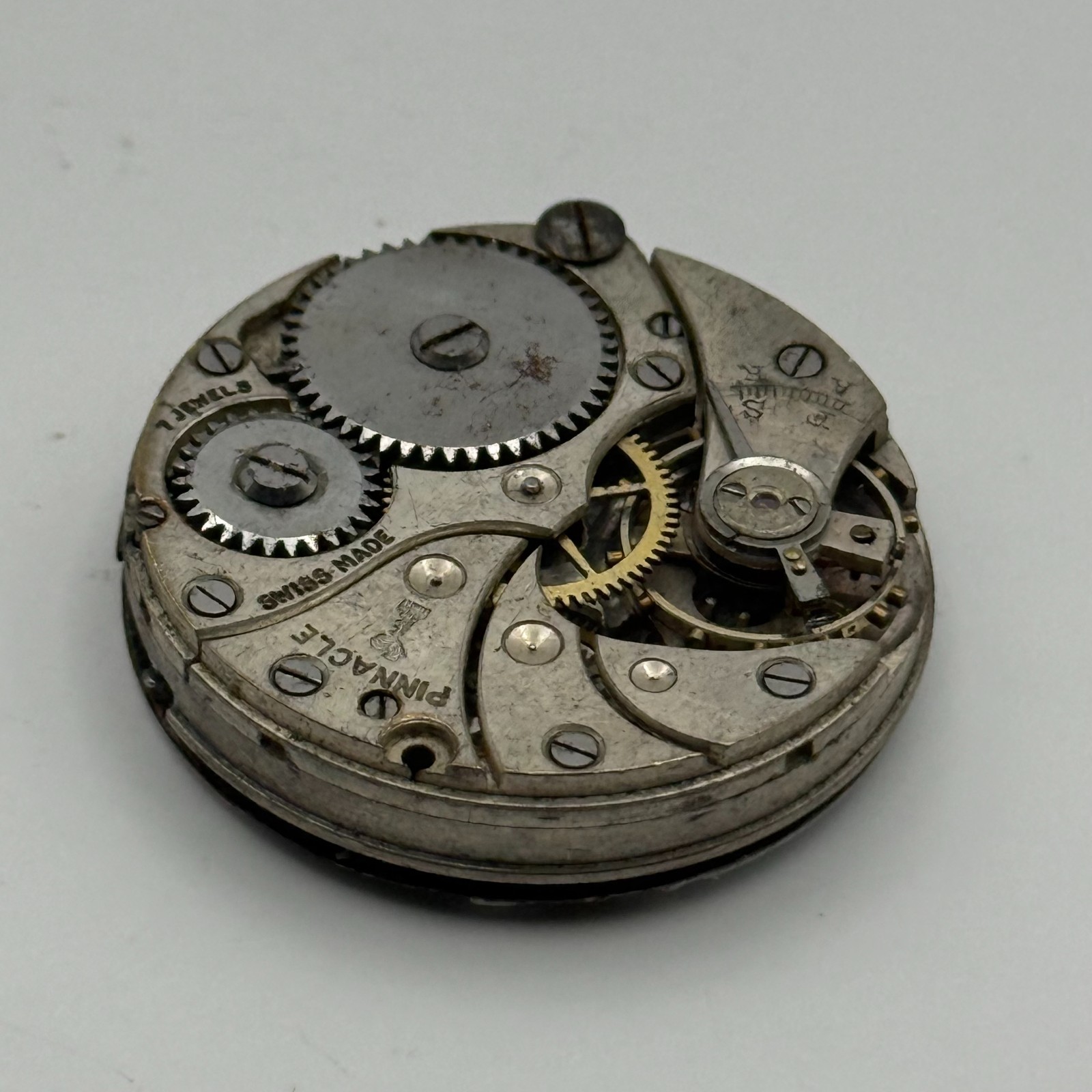 Pinnacle Trench Watch Movement Sub Seconds Red 12 Swiss Manual Wind Parts 28.8mm