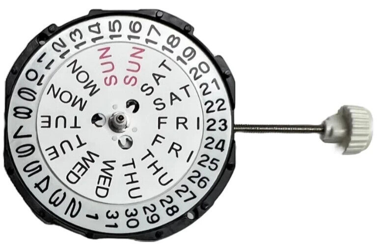 Chinese Quartz SUNON SL28DD-3H Watch Movement Overall Height 6.0mm