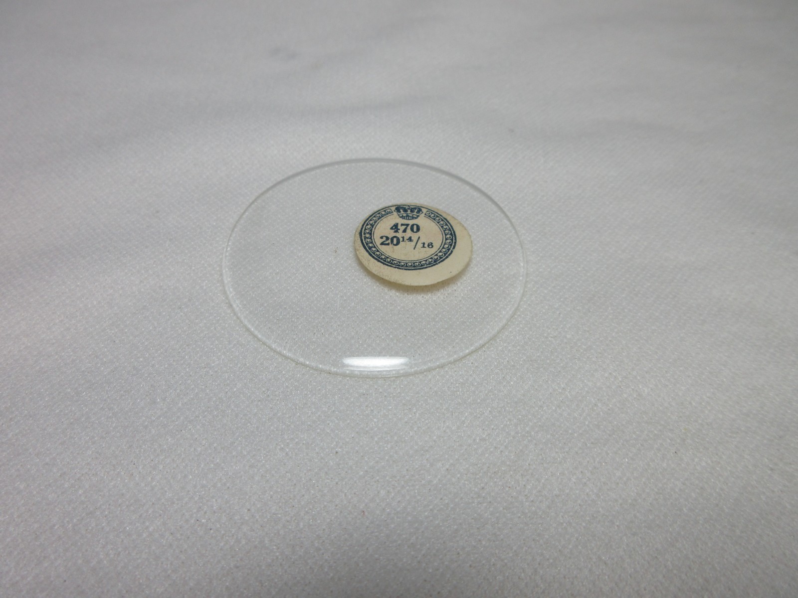 THICK GLASS POCKET WATCH CRYSTAL SIZE 20 14/16 WATCHMAKER REPLACEMENT PART O20