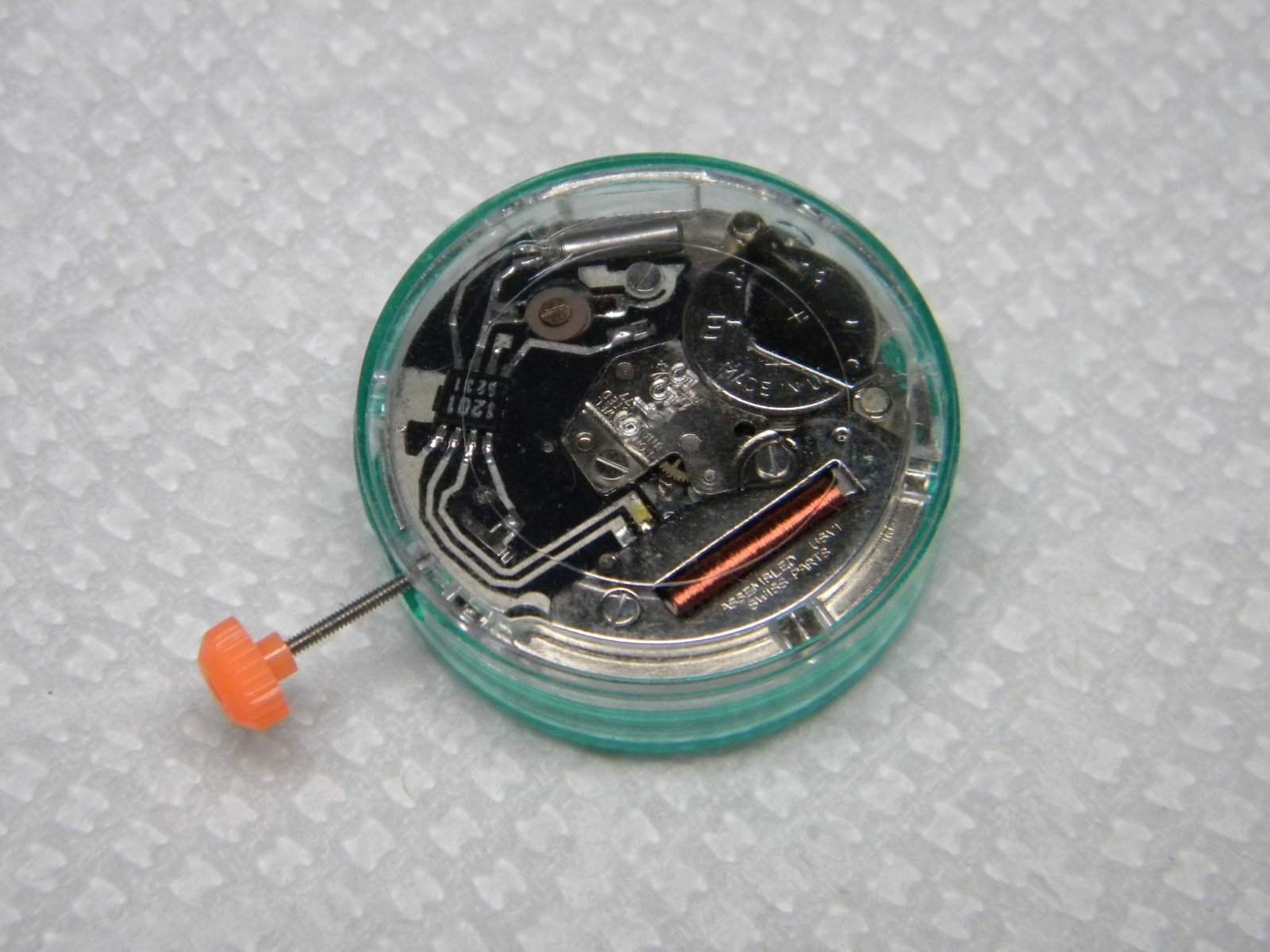 Harley Ronda 377 Quartz NOS Wrist Watch Movement with Day/Date Running for Parts