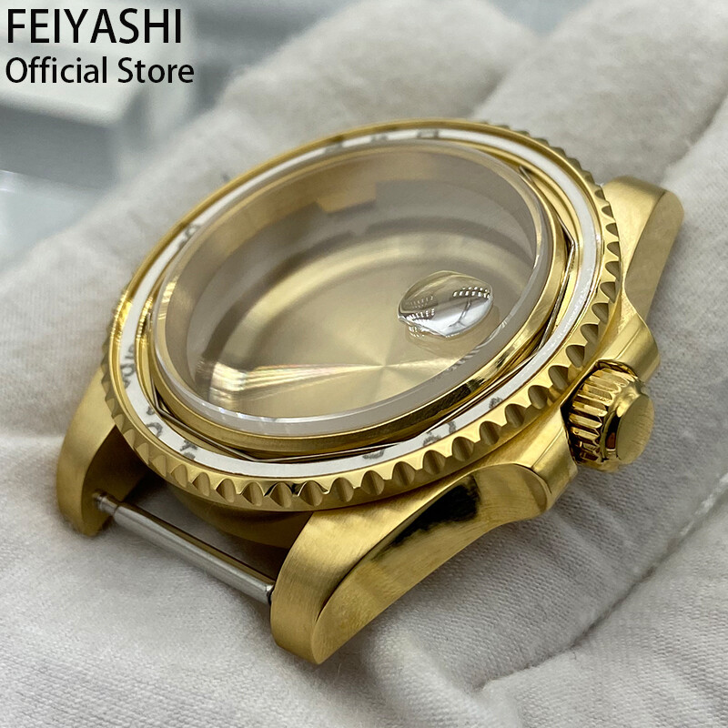 Silver 40mm Watch Case For NH35/36 Eta2824 8215 Movement Exhibition Bottom Cover