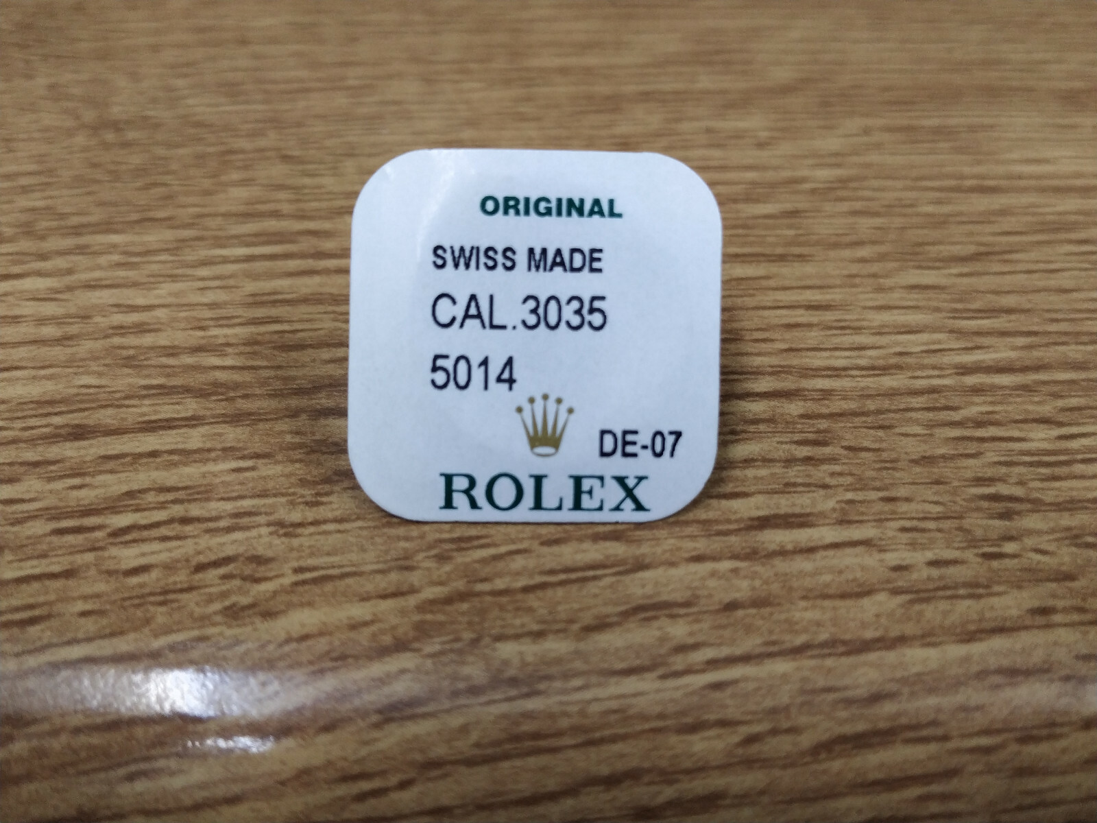 Original sealed genuine Rolex Second Wheel CAL.3035 part 5014