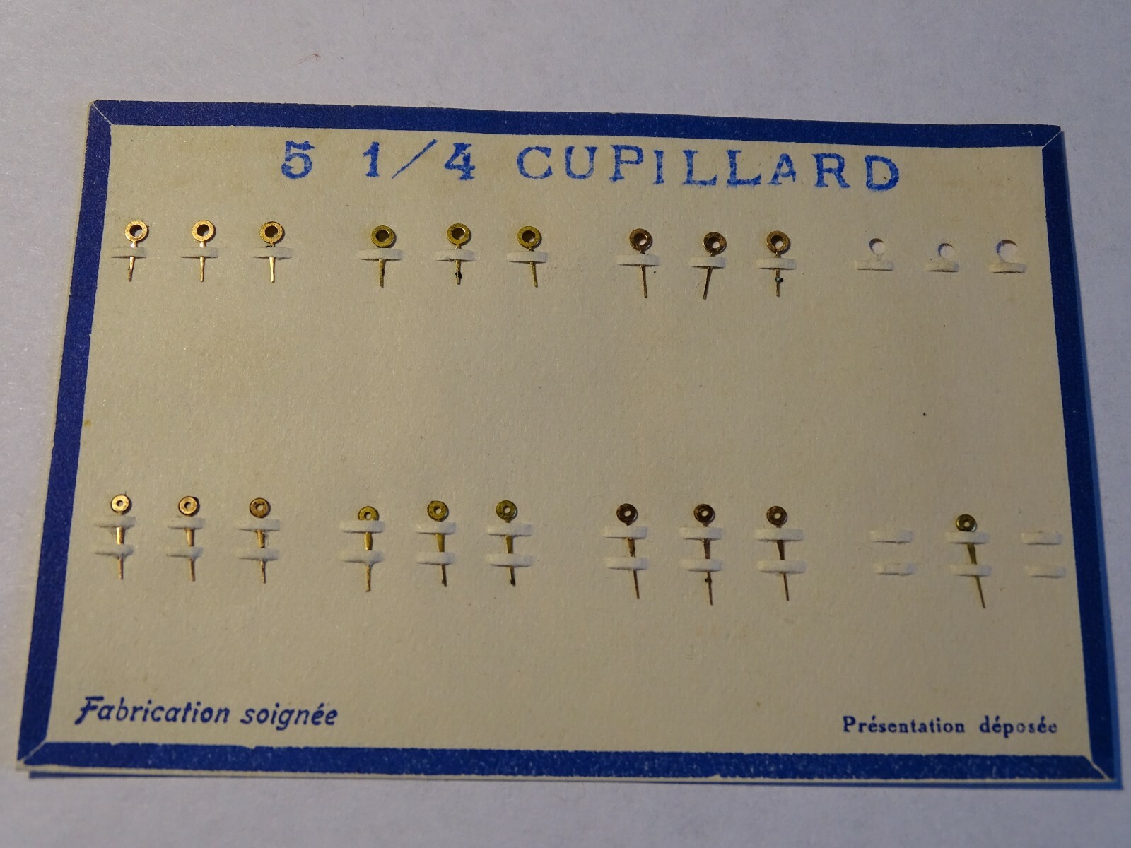 WATCHMAKING PARTS FOR 5 1/4 CUPILLARD HANDS WATCHES