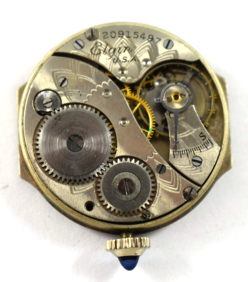 Vintage Elgin Manual Wind 431 6/0s 7J Watch Movement lot.fa