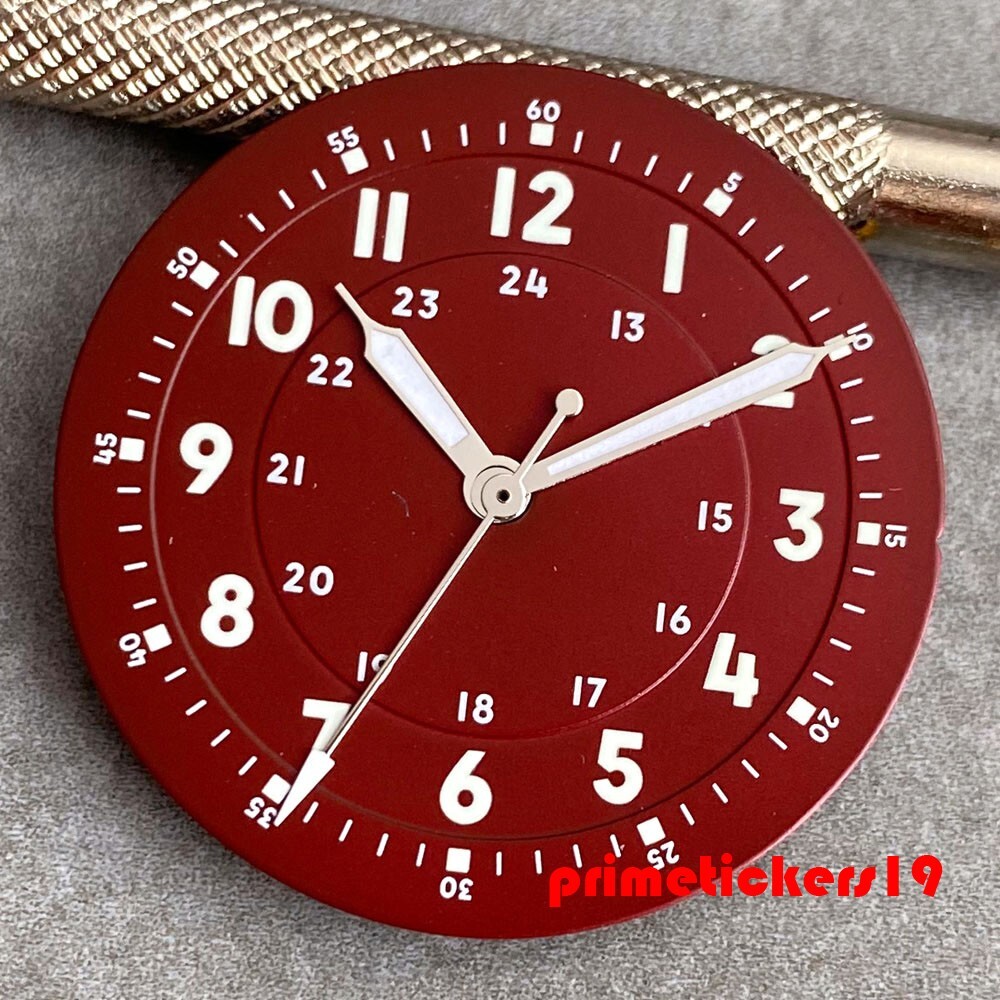 29mm Multicolor Watch Dial Hands Set Luminous Fit NH35 NH36 ETA2824 PT5000 Movt