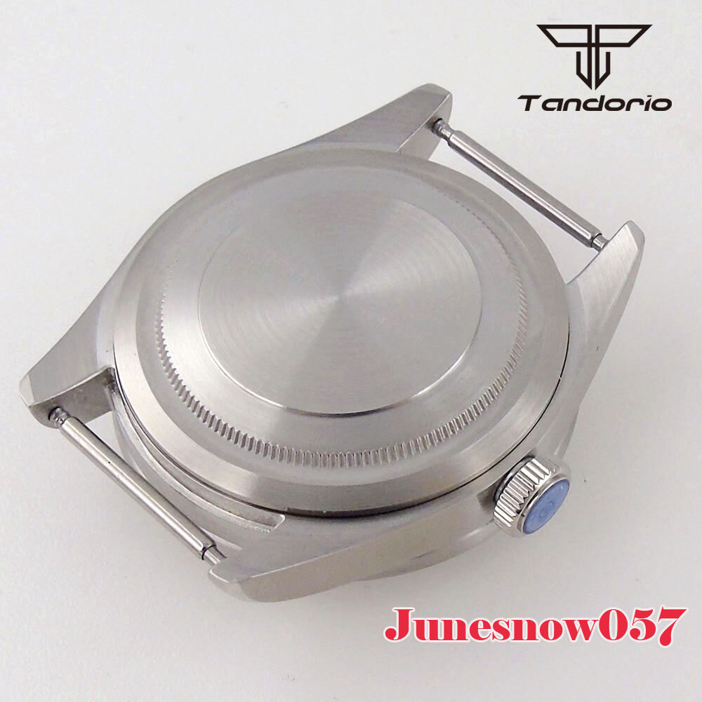 Domed Sapphire Glass For NH35A NH36A ETA2824 316L Steel 39mm Watch Case Brushed