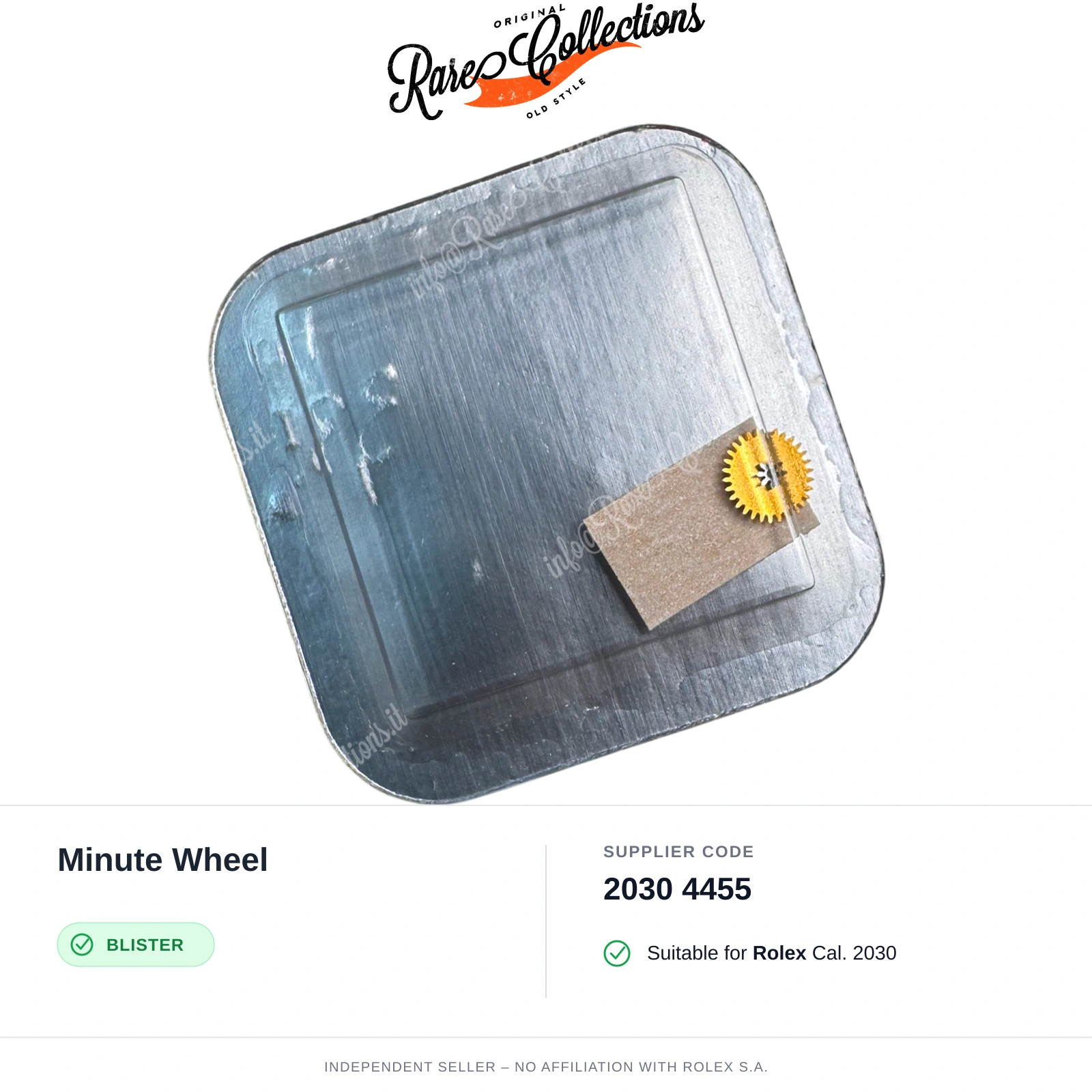 Minute Wheel for Rolex (cod. 2030 4455) — New Blister NOS NOS X1