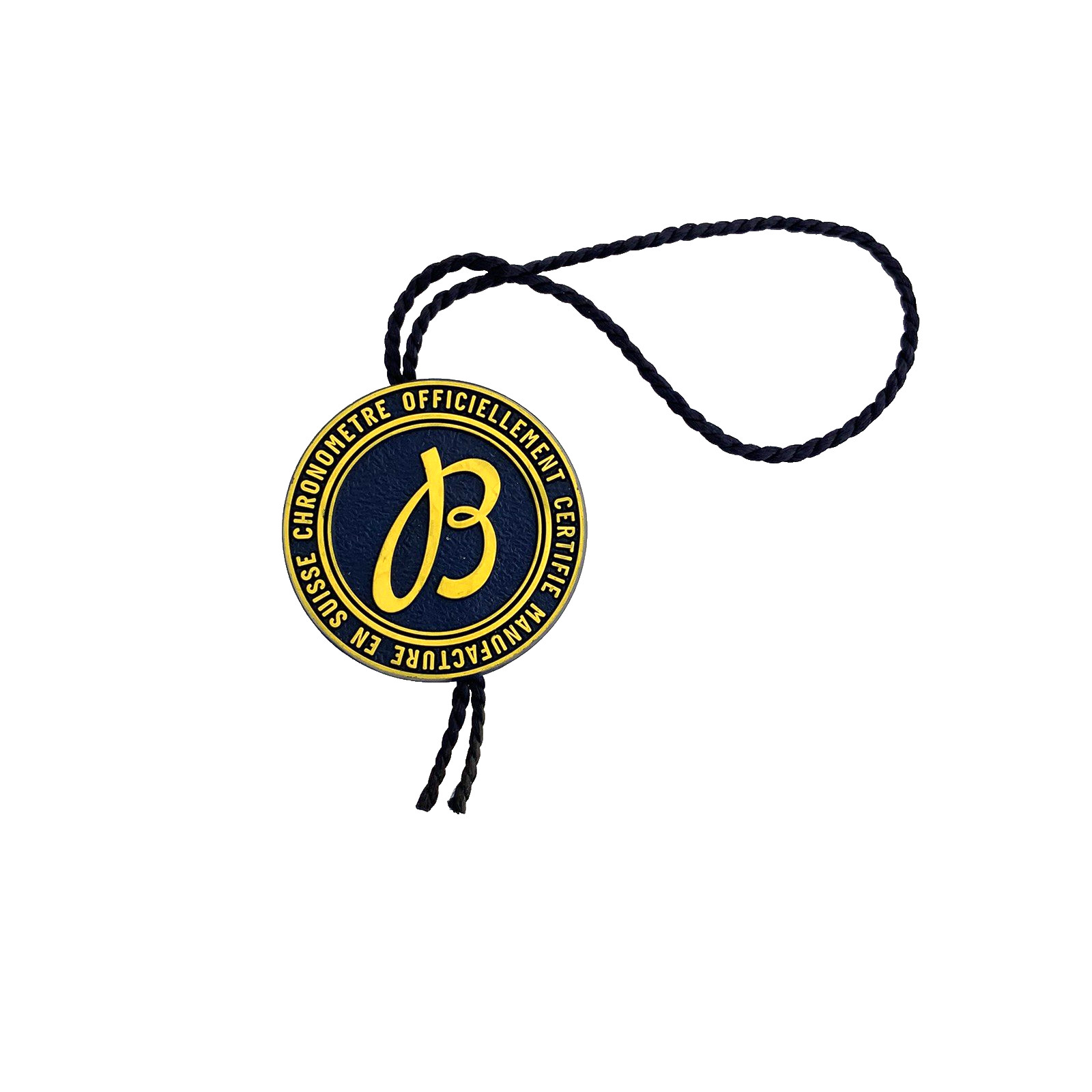 BREITLING BLACK/YELLOW CHRONOMETER HANG TAG