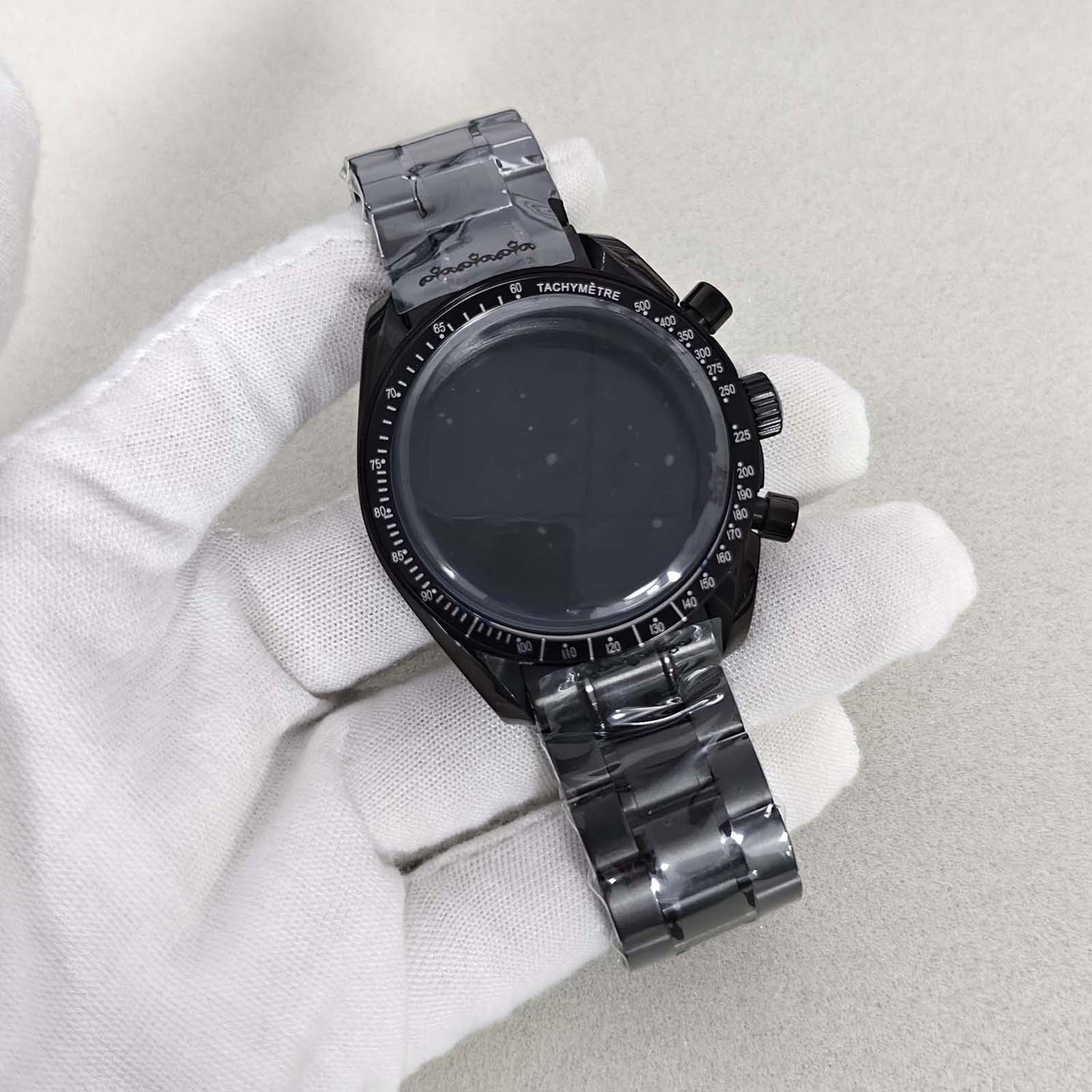 Quartz Watch Stainless Steel Case Mineral Crystal for Japanese VK63 Movement