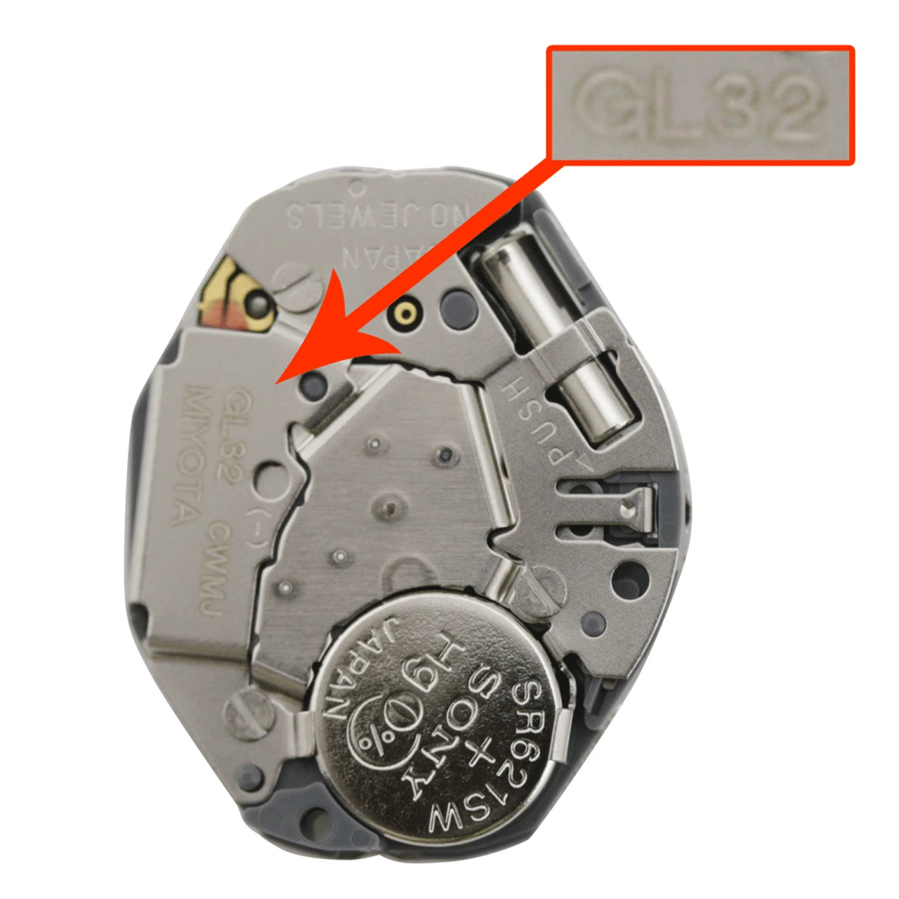 Miyota/Citizen GL32, 3 Hands, Japan Quartz Slim Movement