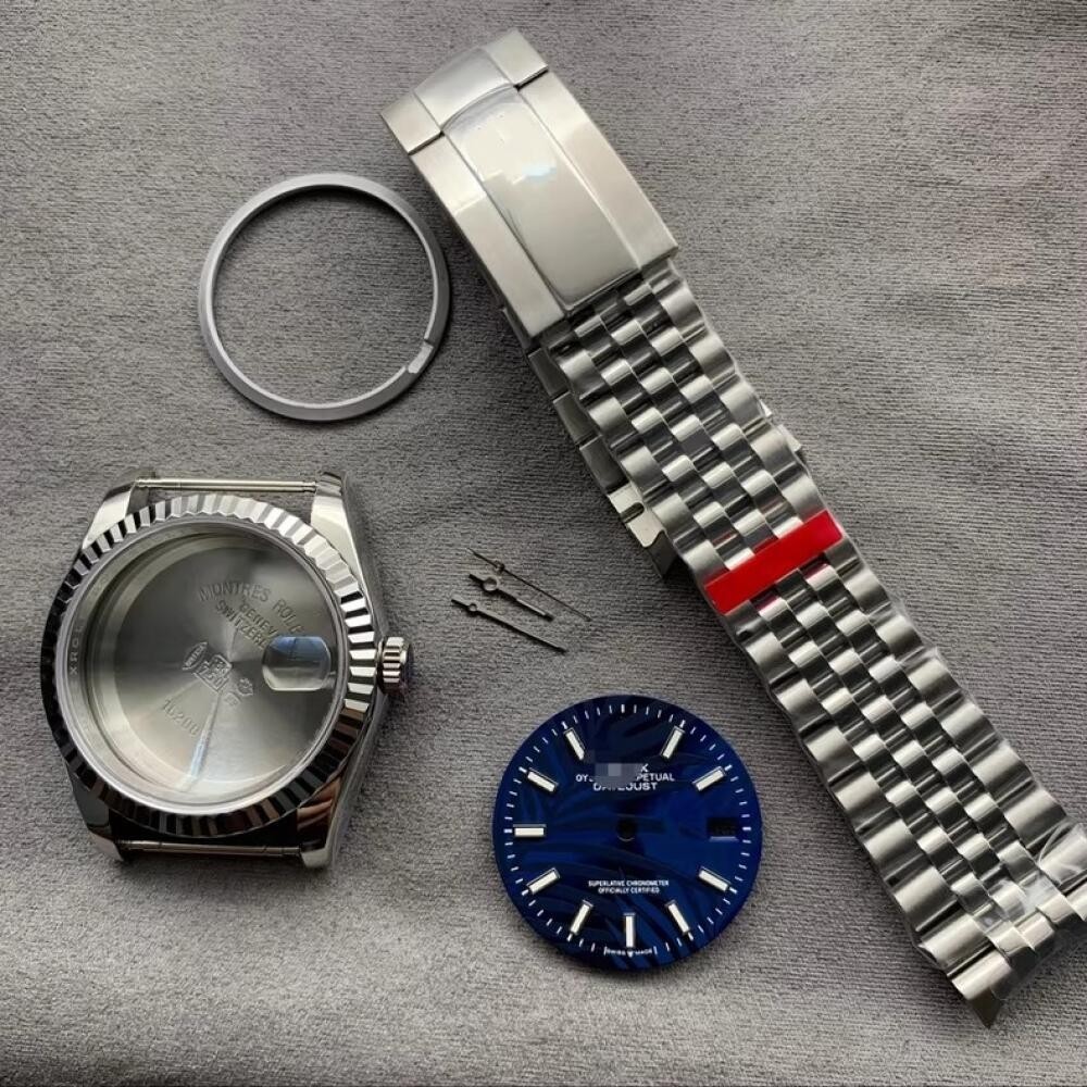 DIY 36mm Stainless Watch case kit For ETA 2824 Movement After-sales accessories